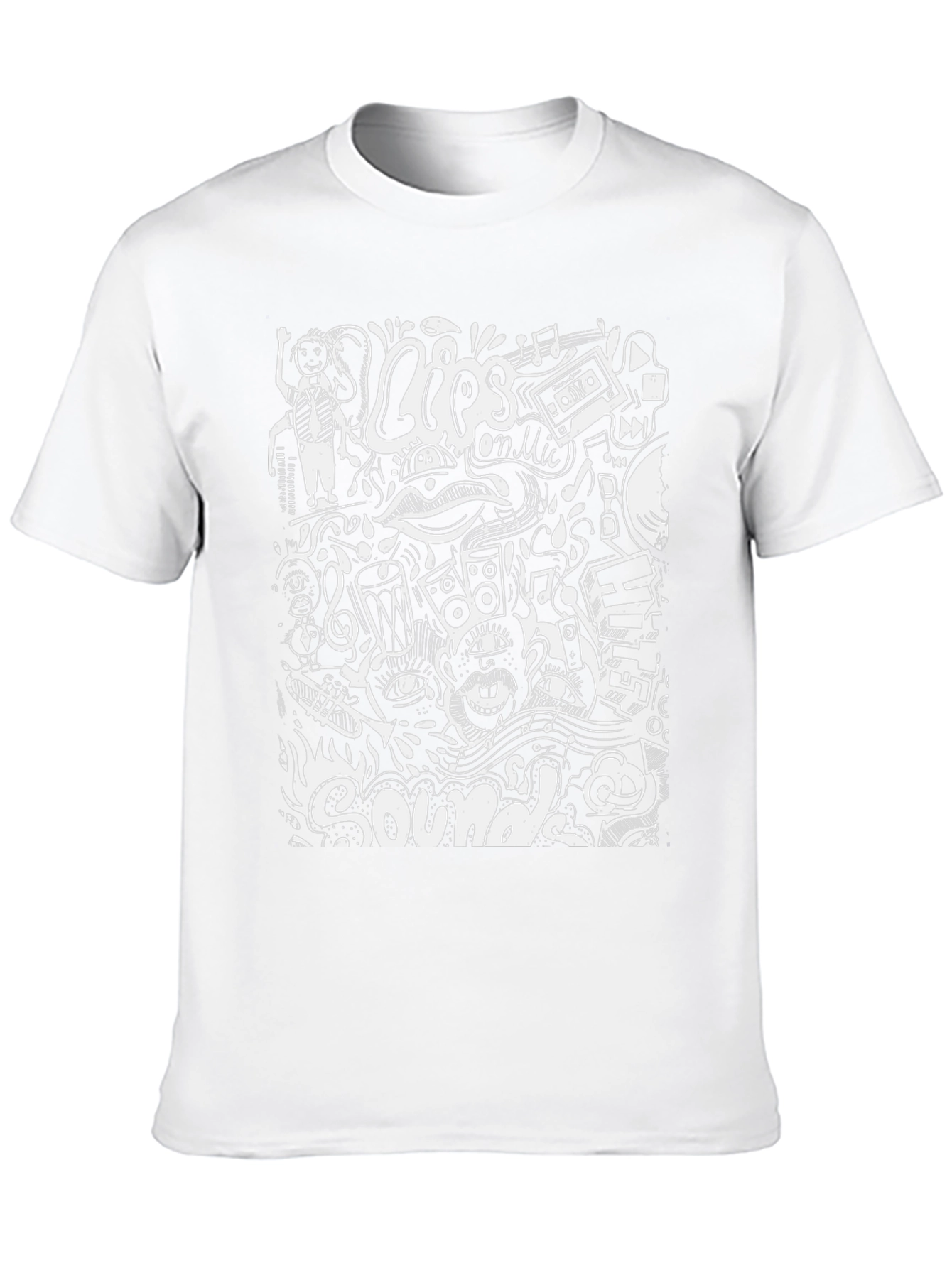 Black T-Shirt with Unique Sound Design