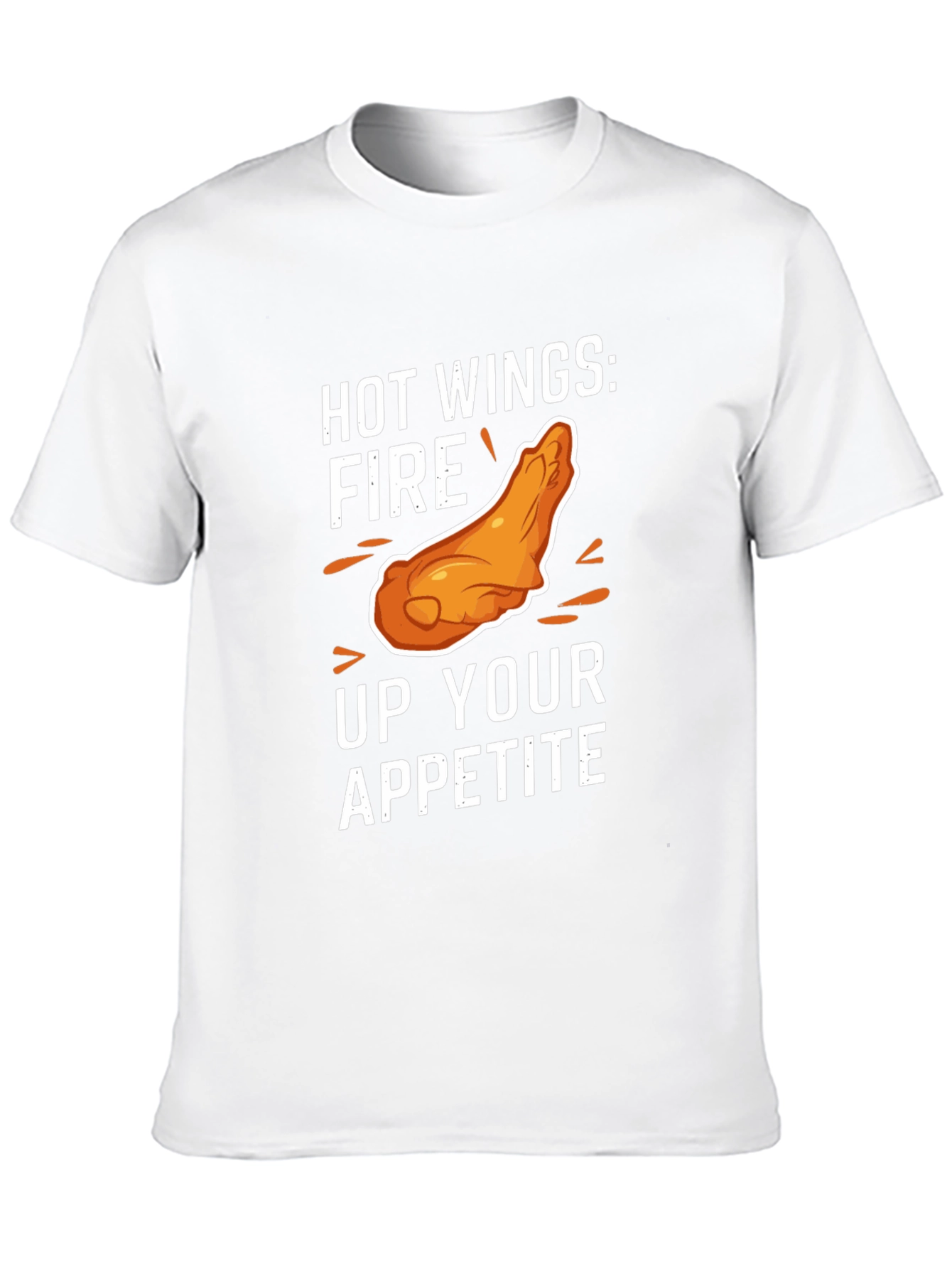 Hot Wings Appetite T-Shirt - Black Graphic Tee