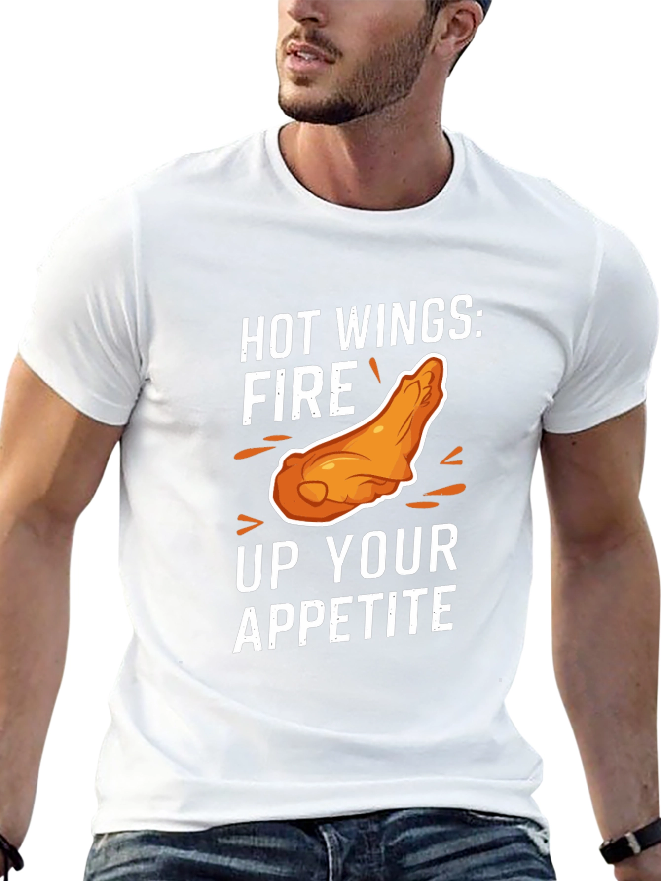 Hot Wings Appetite T-Shirt - Black Graphic Tee