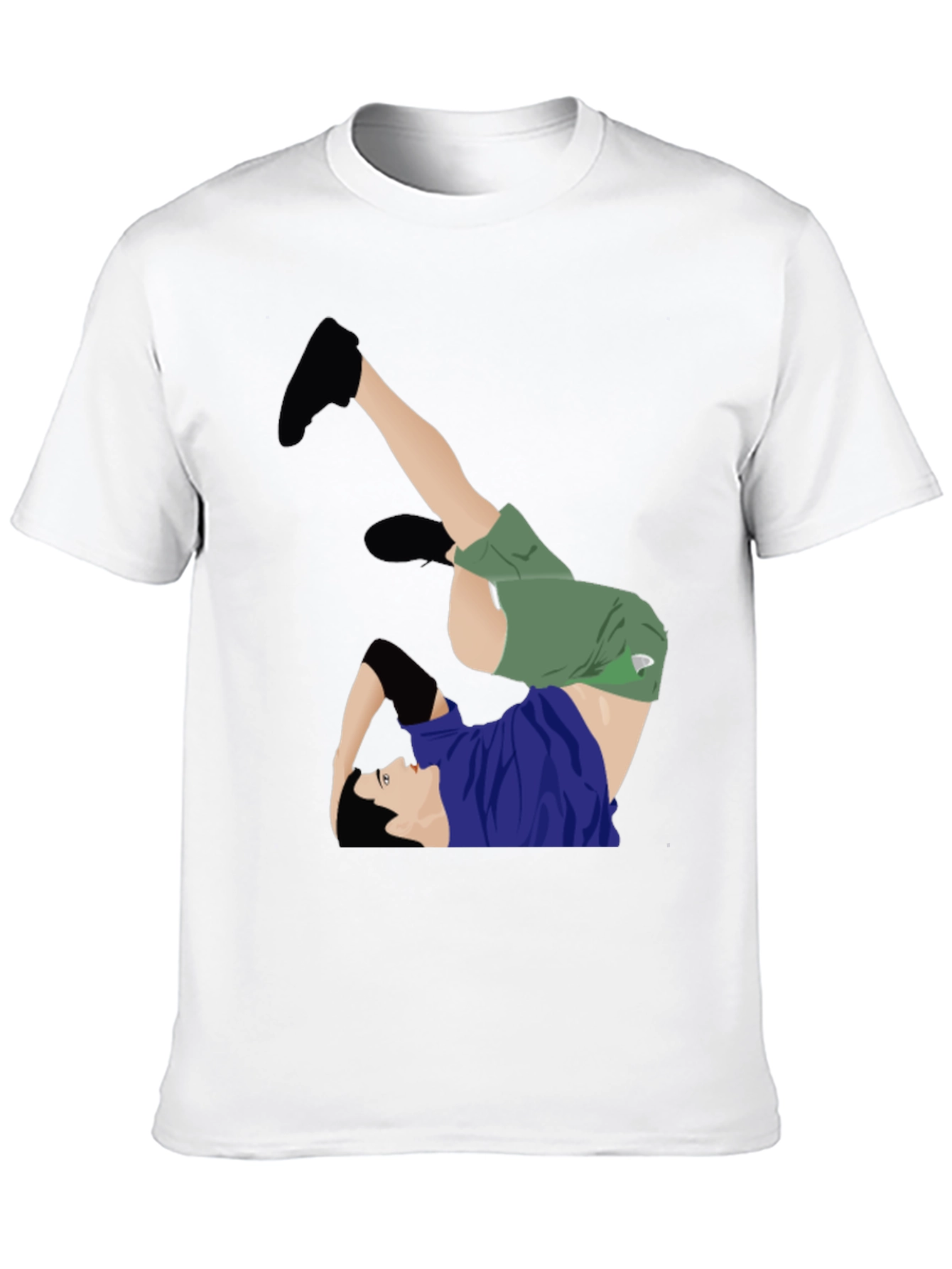 Cool Inverted Yoga Pose Graphic T-Shirt