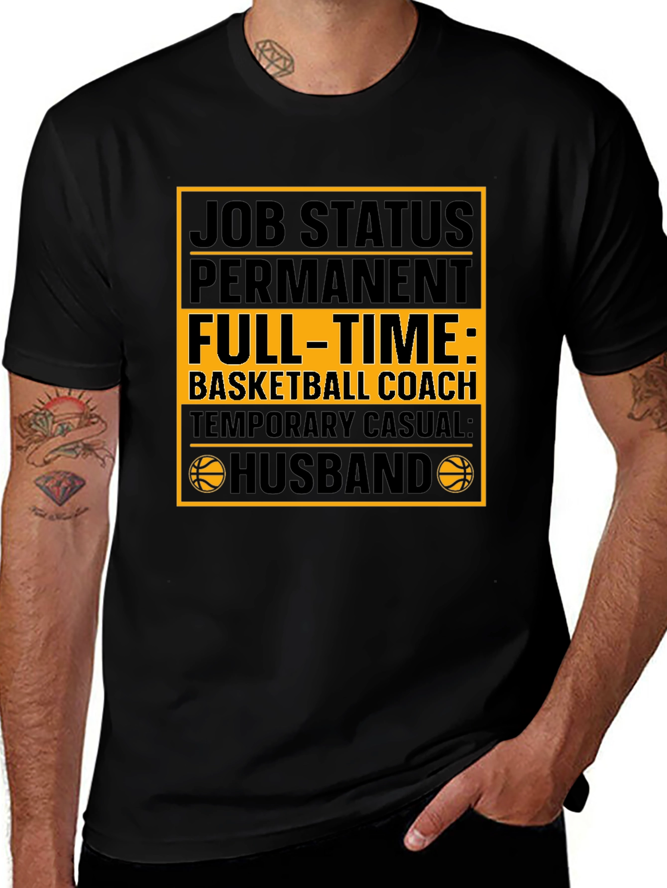 Basketball Coach Husband Graphic Tee