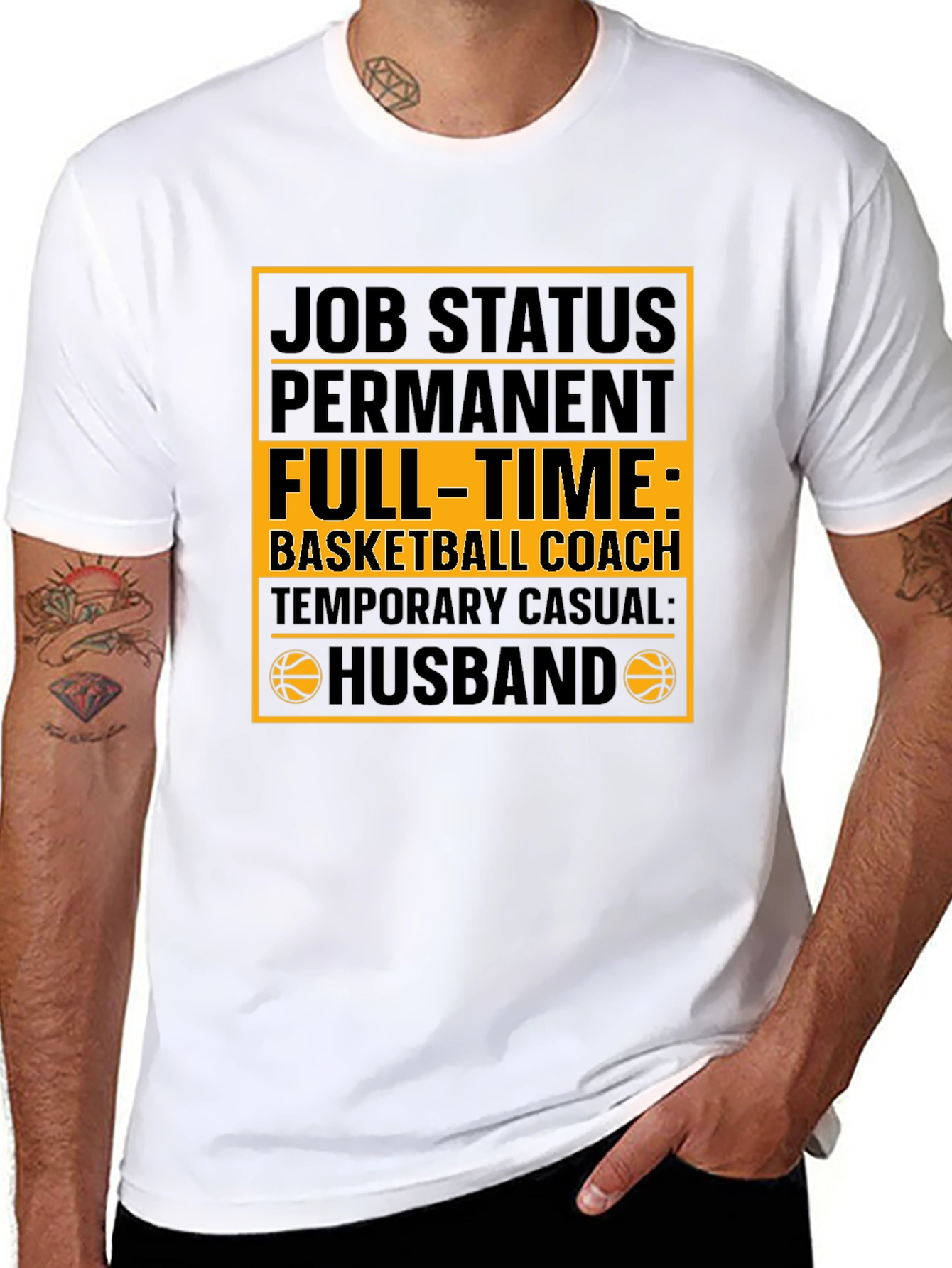 Basketball Coach Husband Graphic Tee