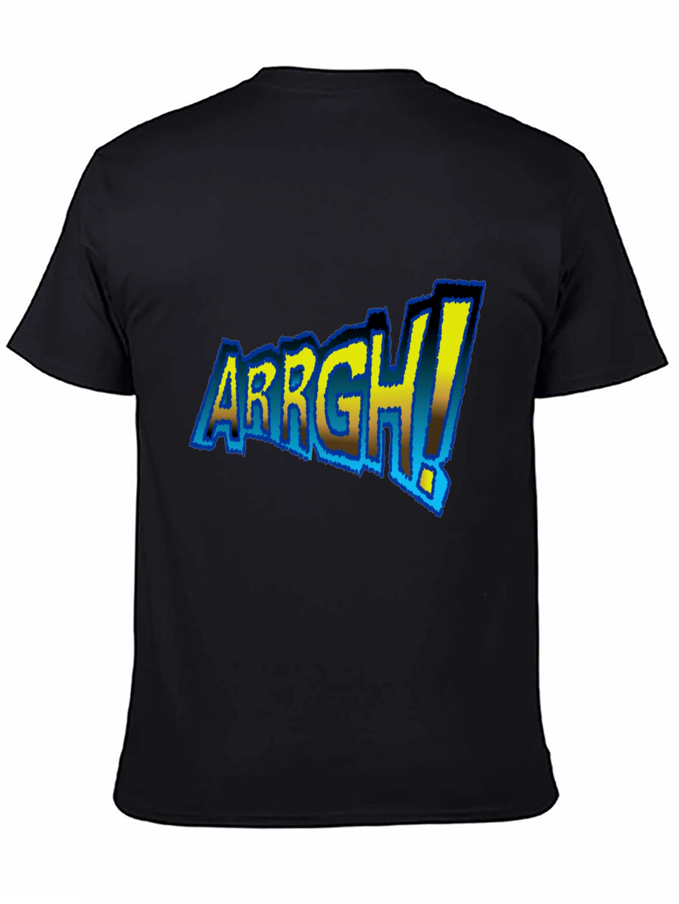 ARRGH! Graphic Tee - Black Cotton T-Shirt