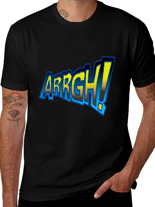 ARRGH! Graphic Tee - Black Cotton T-Shirt