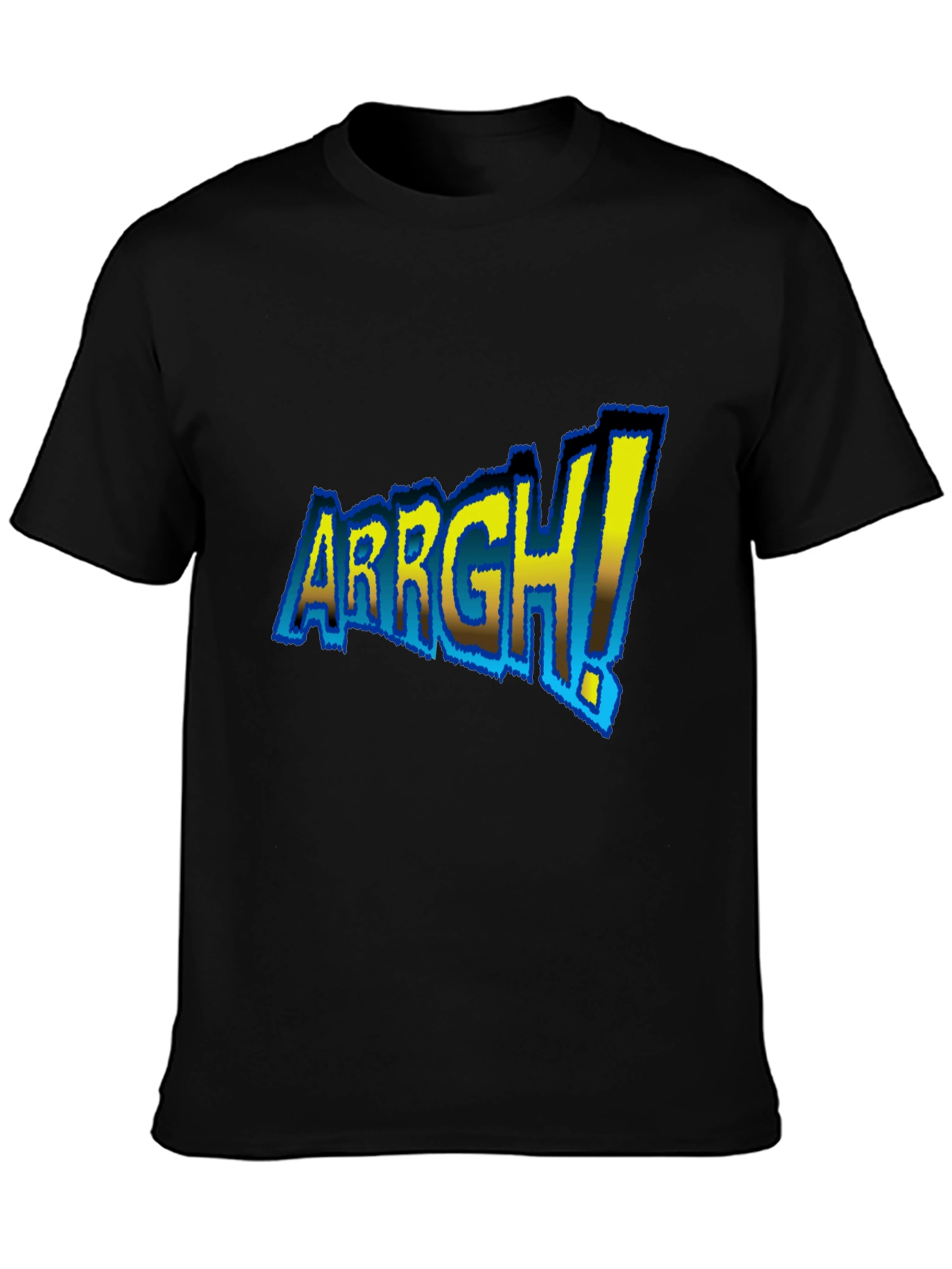 ARRGH! Graphic Tee - Black Cotton T-Shirt