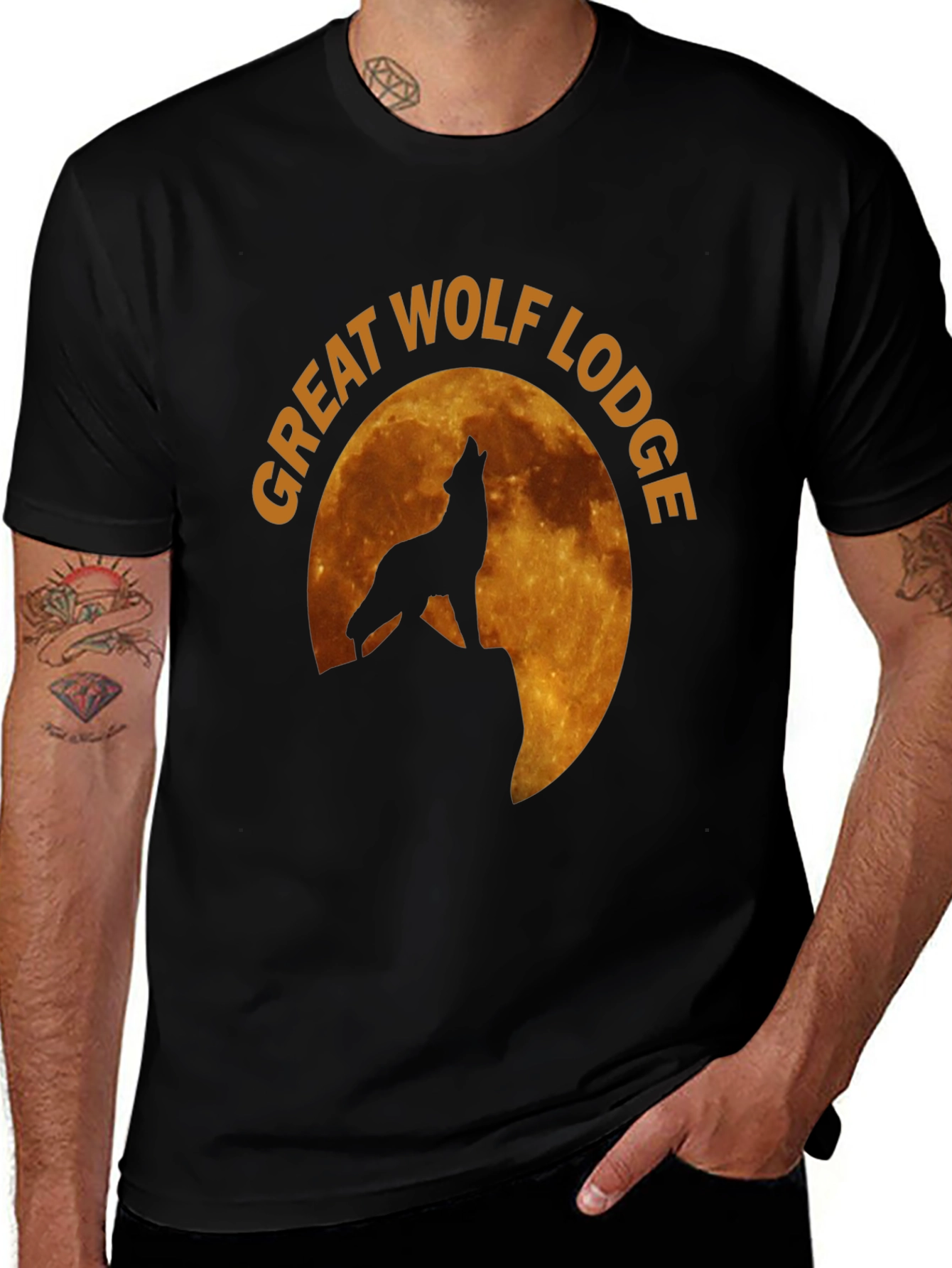 Great Wolf Lodge Black Graphic T-Shirt