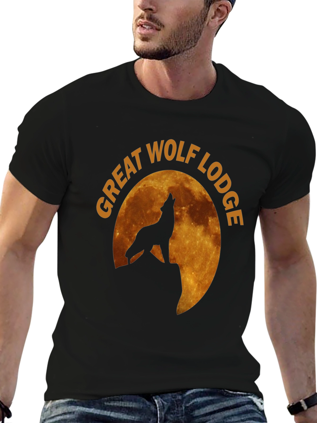Great Wolf Lodge Black Graphic T-Shirt