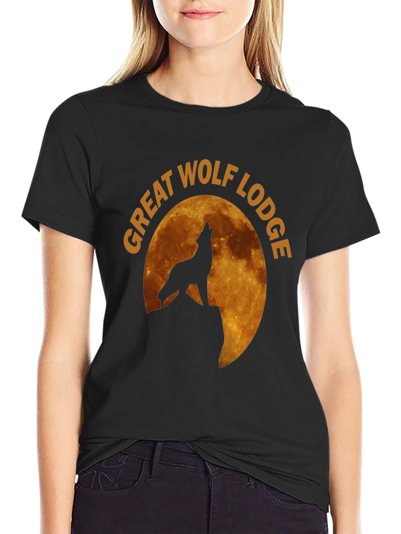 Great Wolf Lodge Black Graphic T-Shirt