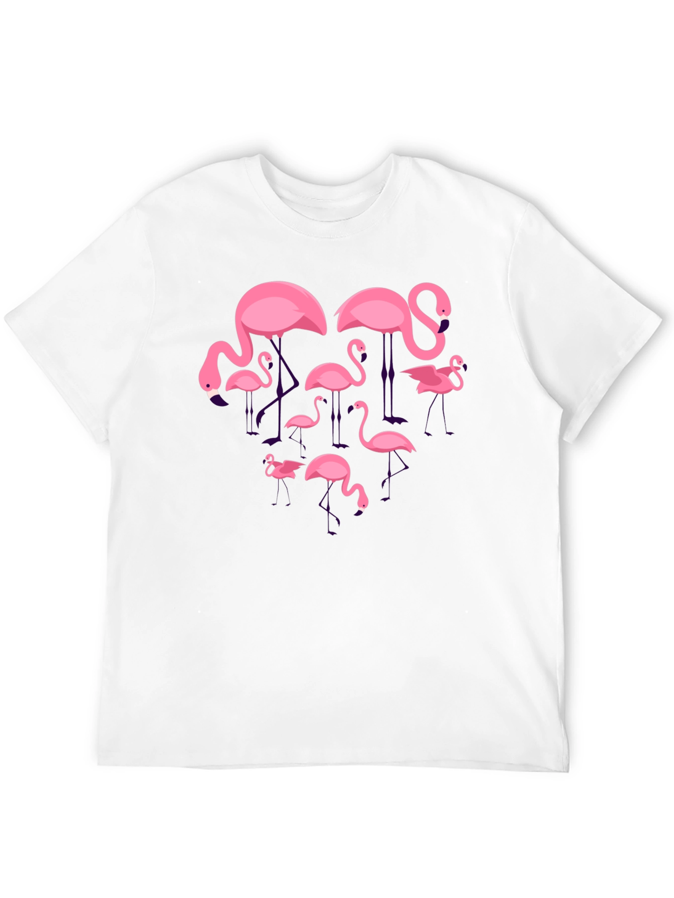 Flamingo Graphic Tee - Black Crew Neck