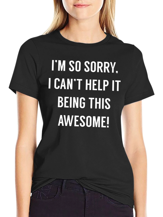 Funny Awesome Graphic Tee - Mens Black T-Shirt