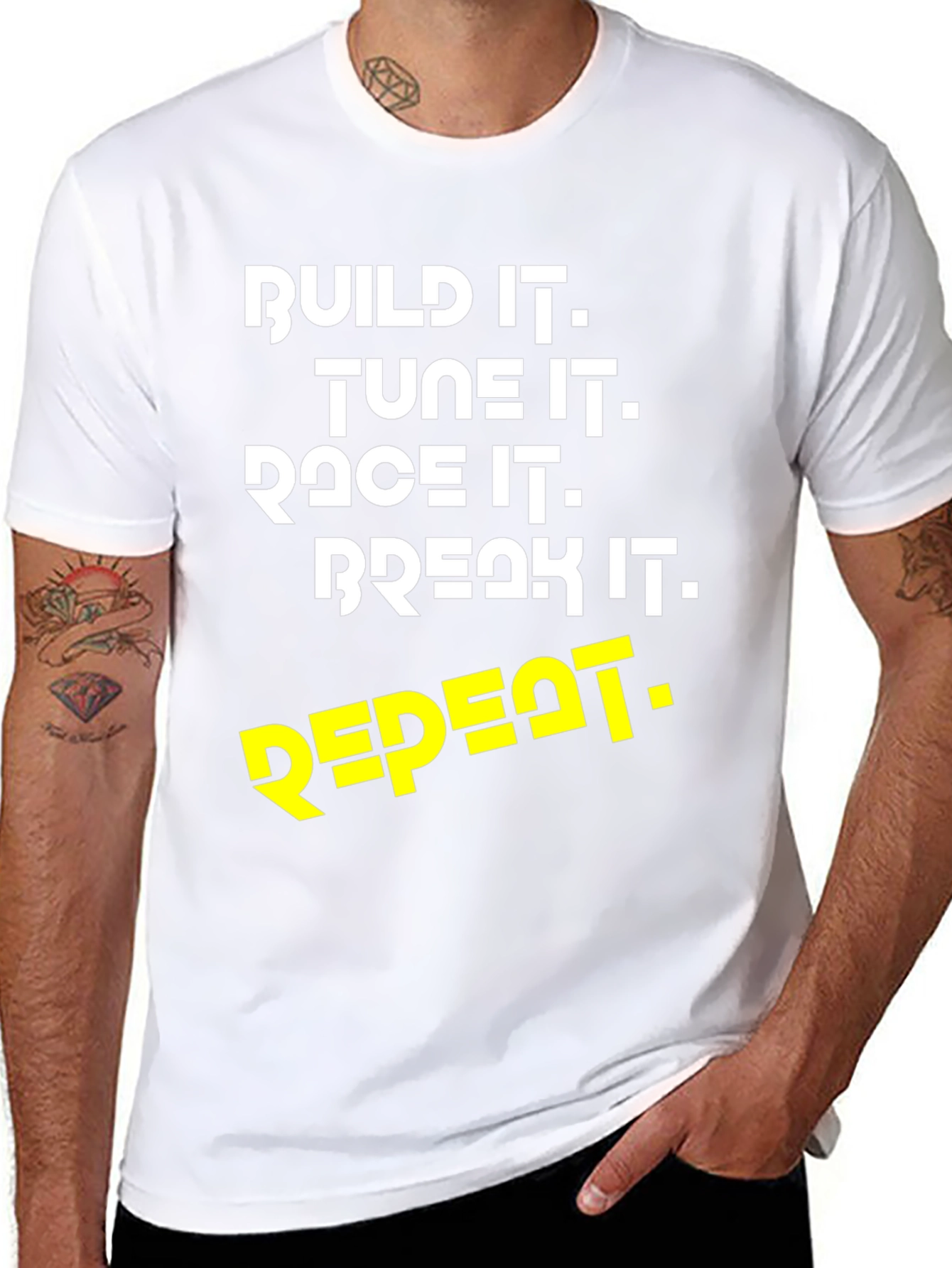 Build Tune Race Break Repeat T-Shirt