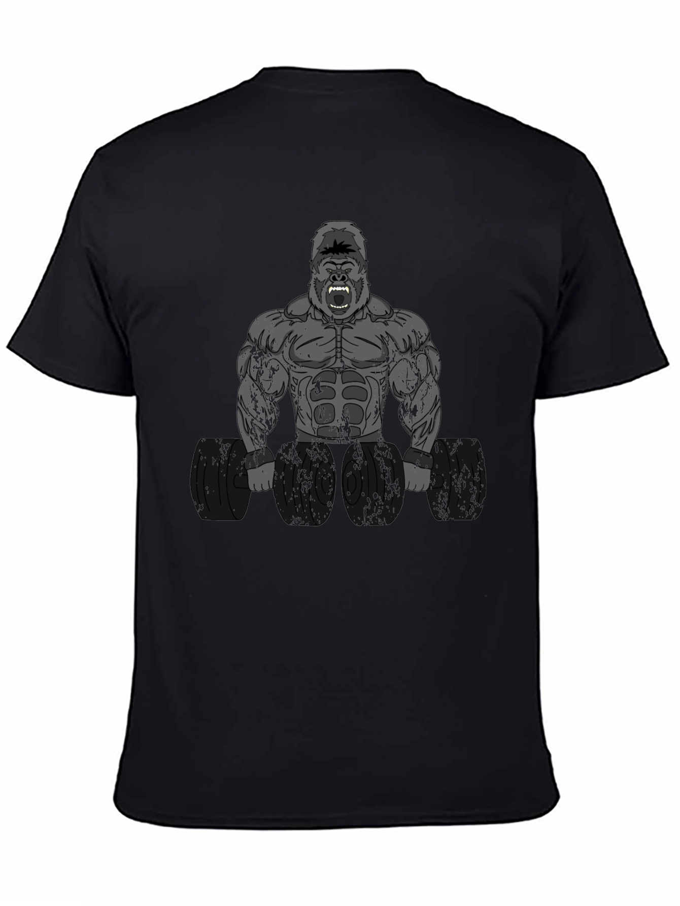 Bodybuilding Gorilla Graphic T-Shirt