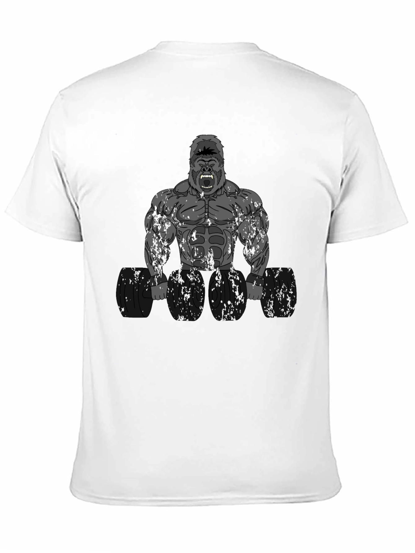 Bodybuilding Gorilla Graphic T-Shirt