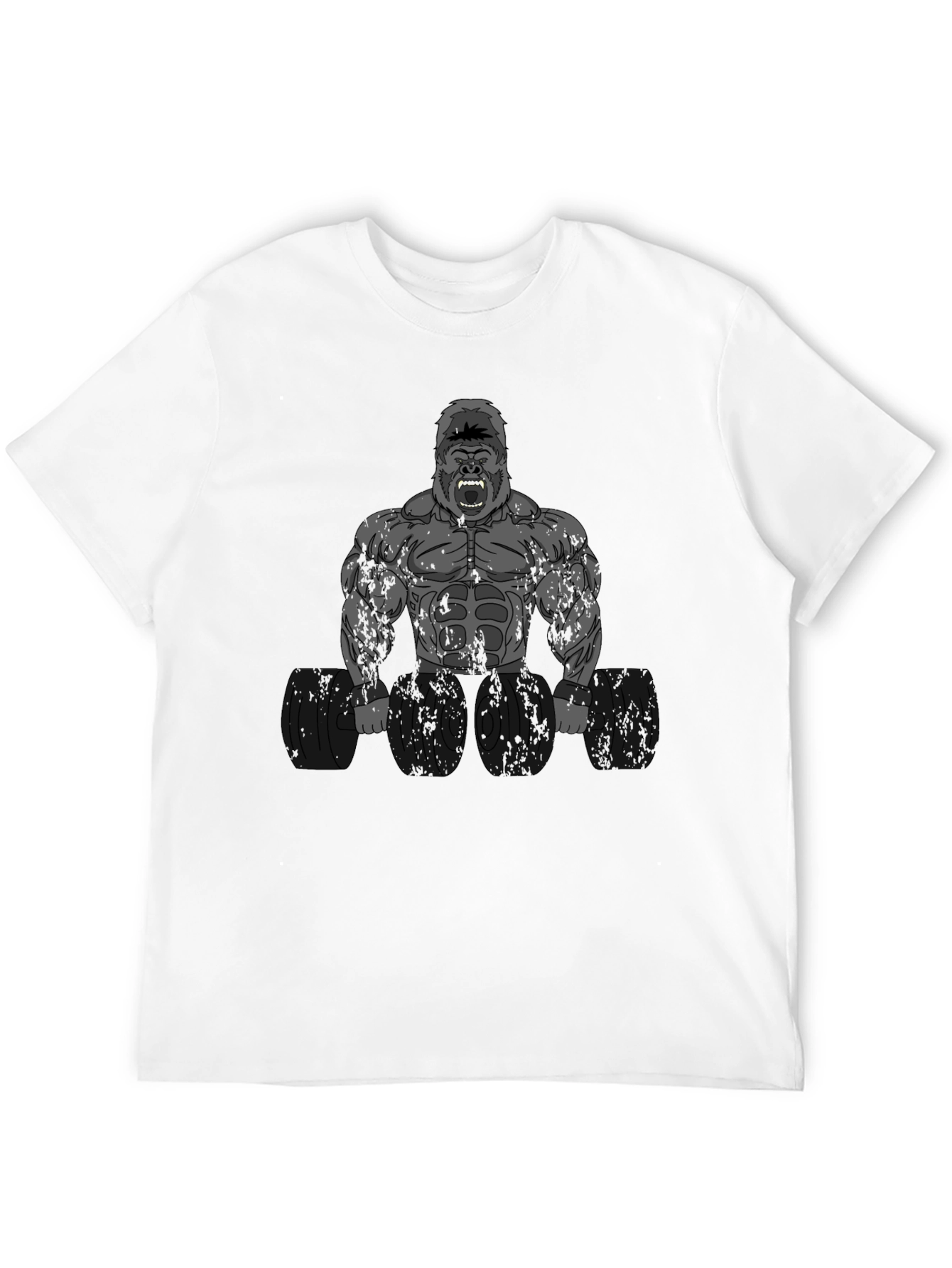 Bodybuilding Gorilla Graphic T-Shirt