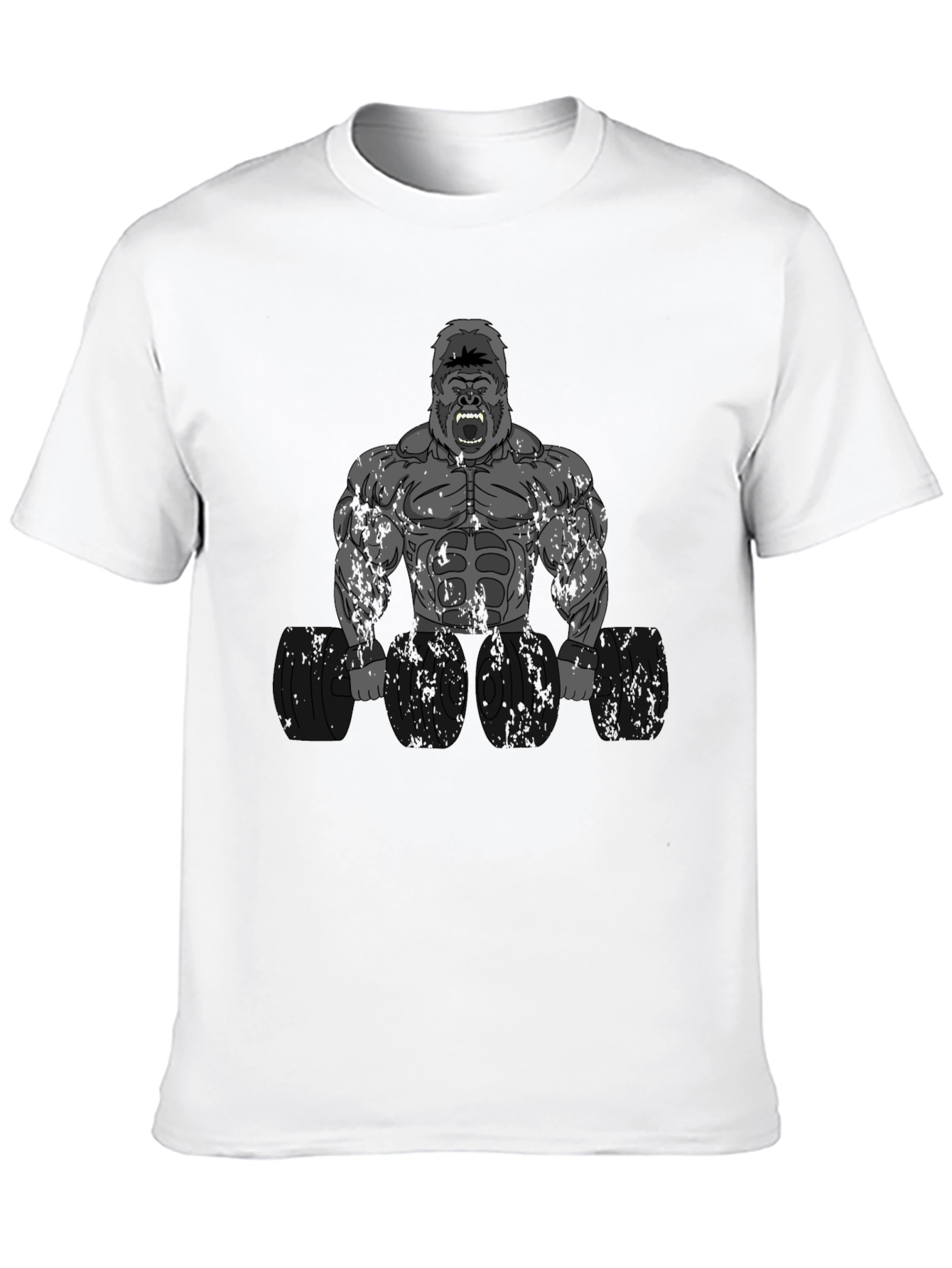 Bodybuilding Gorilla Graphic T-Shirt