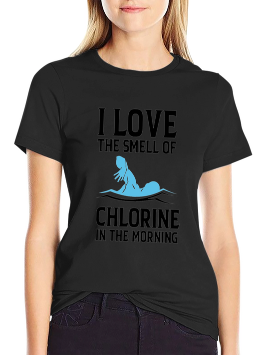 I Love The Smell Of Chlorine Swimmer T-Shirt