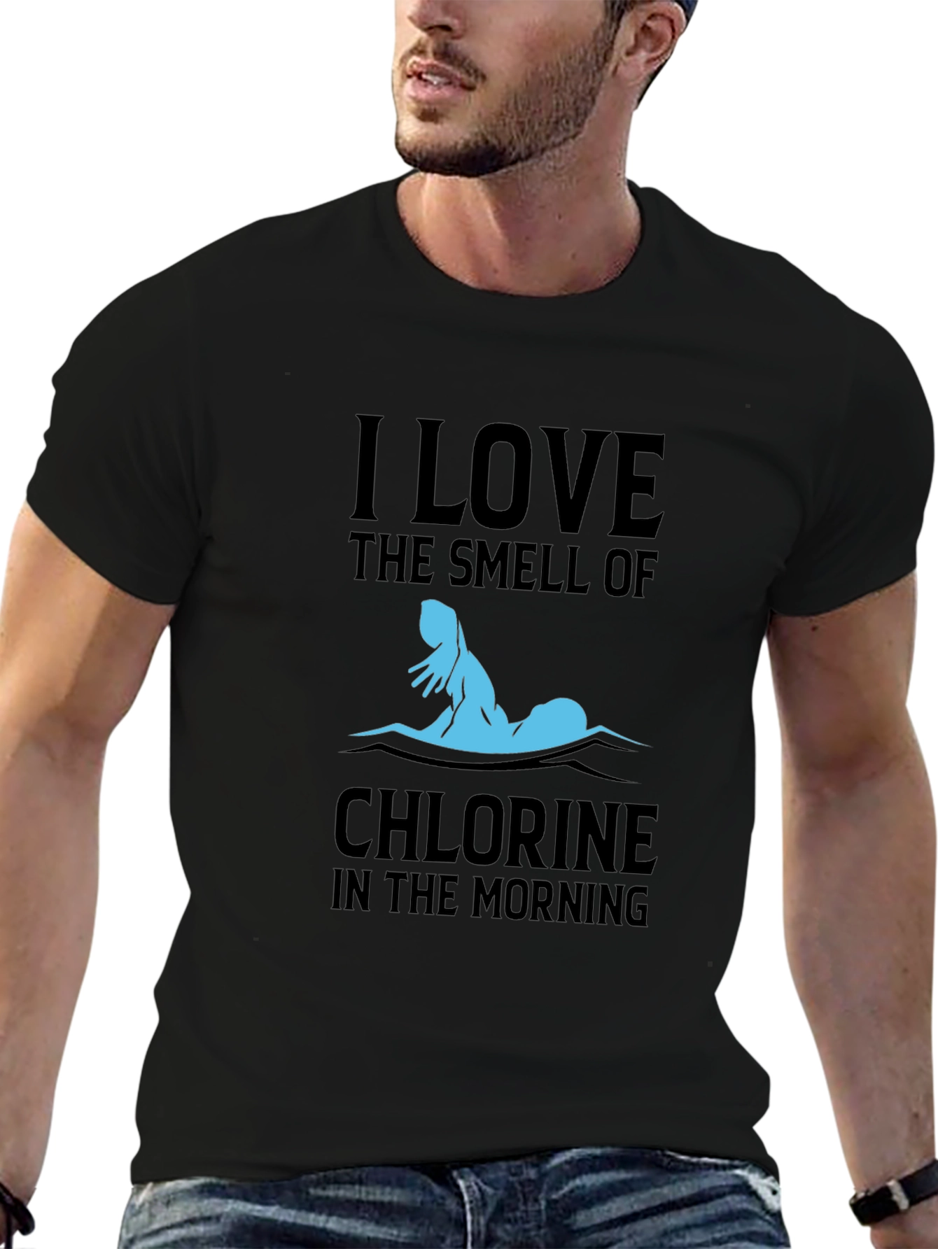 I Love The Smell Of Chlorine Swimmer T-Shirt