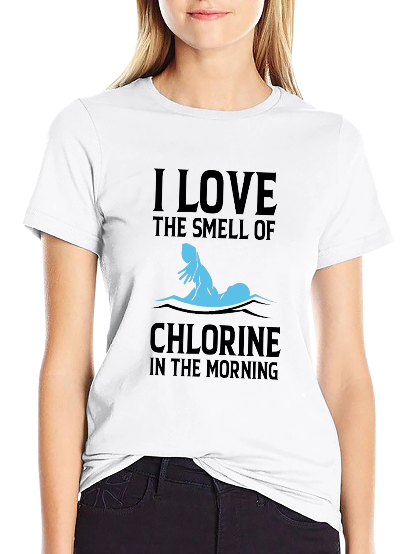I Love The Smell Of Chlorine Swimmer T-Shirt