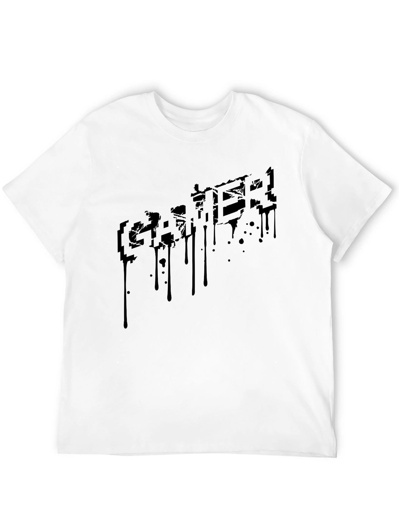 Gamer Drip Black T-Shirt - Cool Graphic Tee