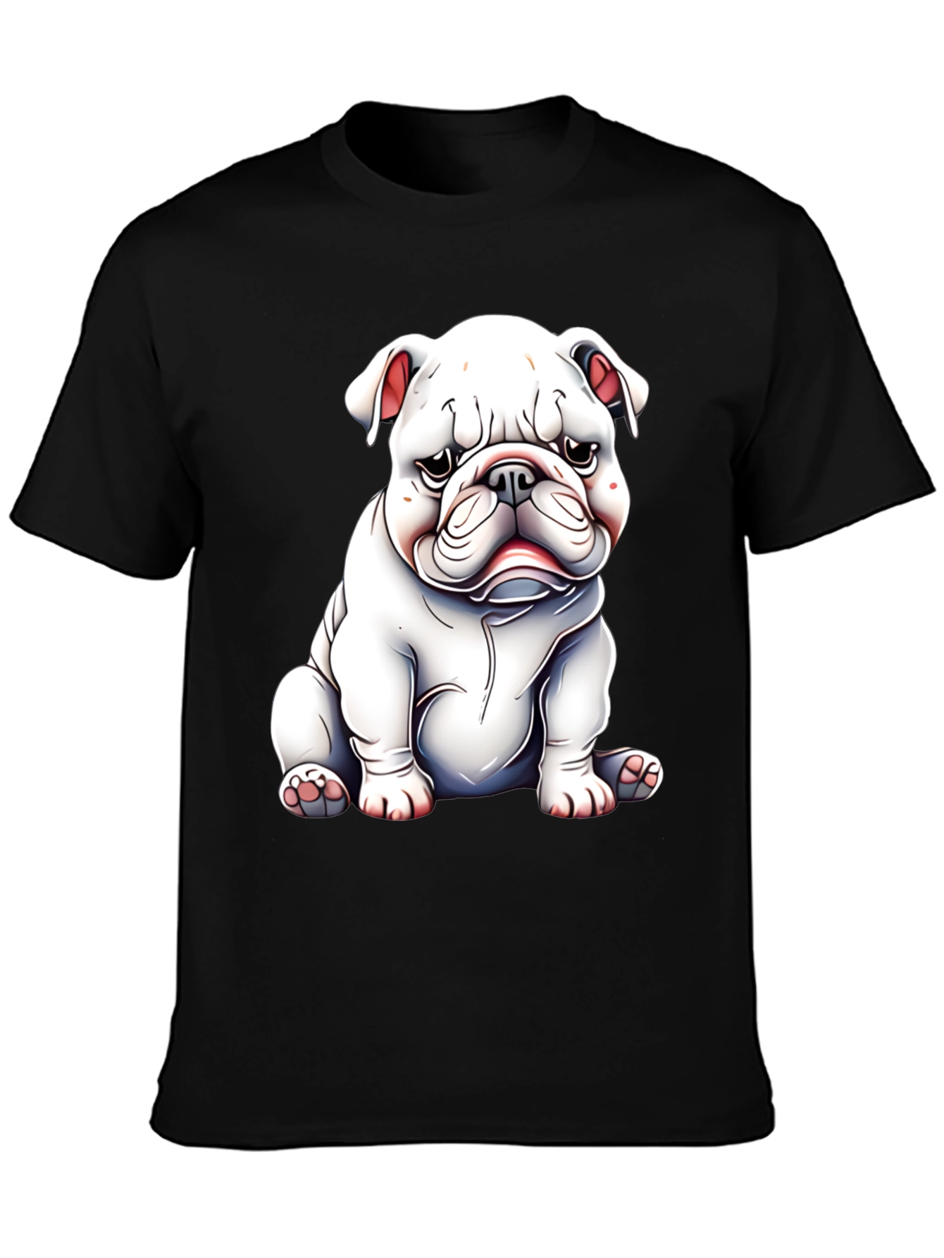 Bulldog Graphic Black Tee