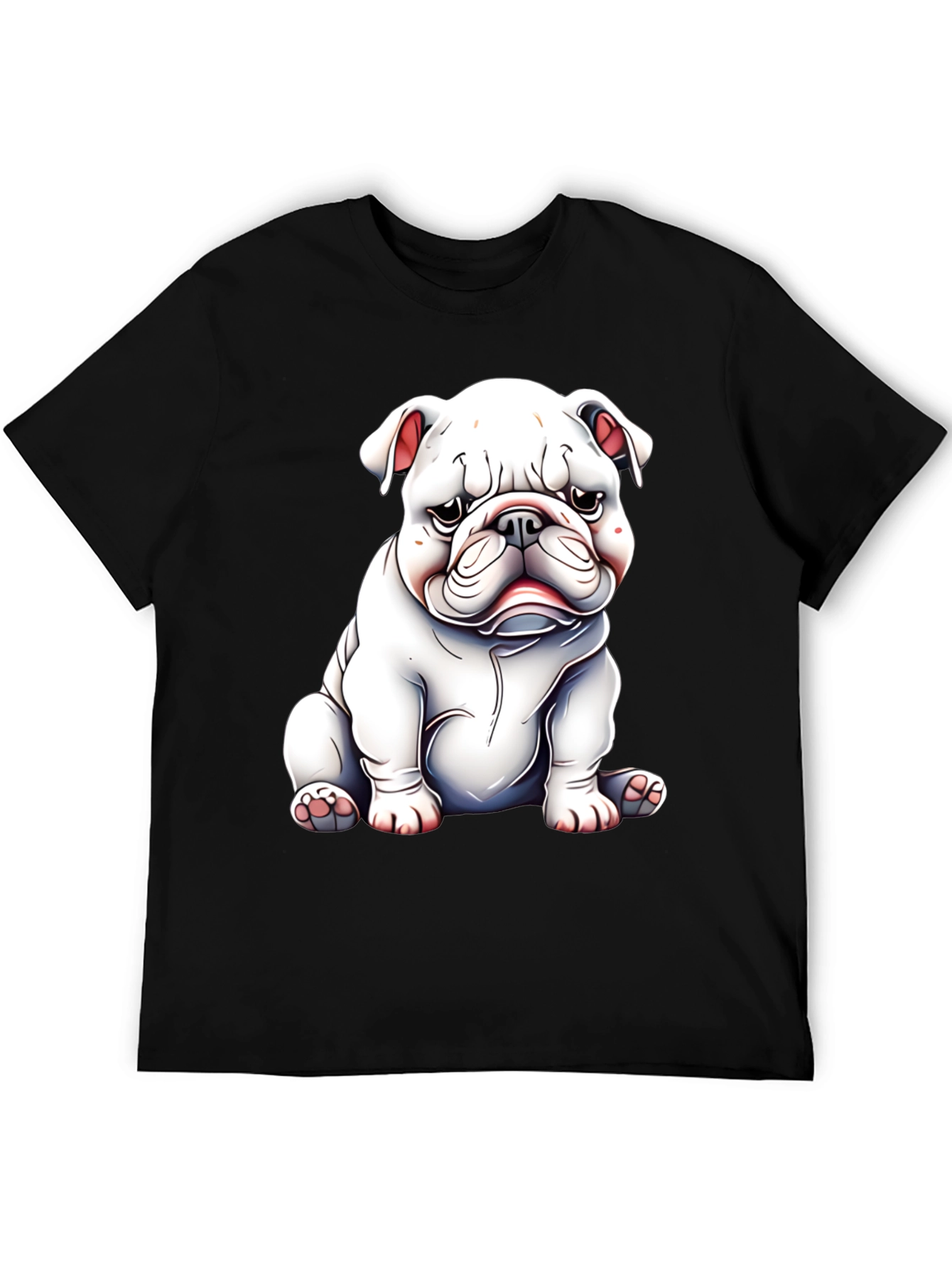 Bulldog Graphic Black Tee