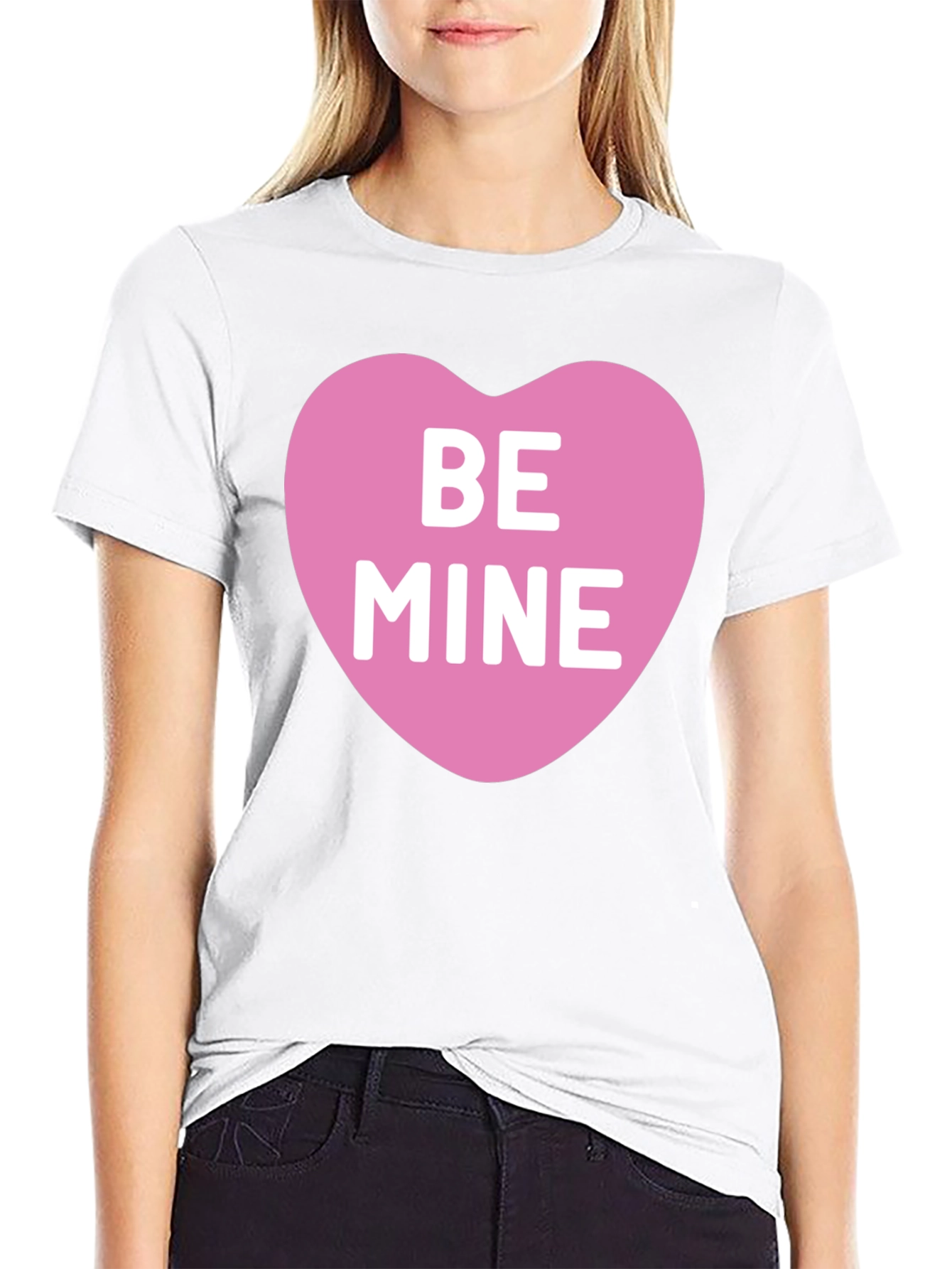 Be Mine Heart Graphic Tee - Valentines Day