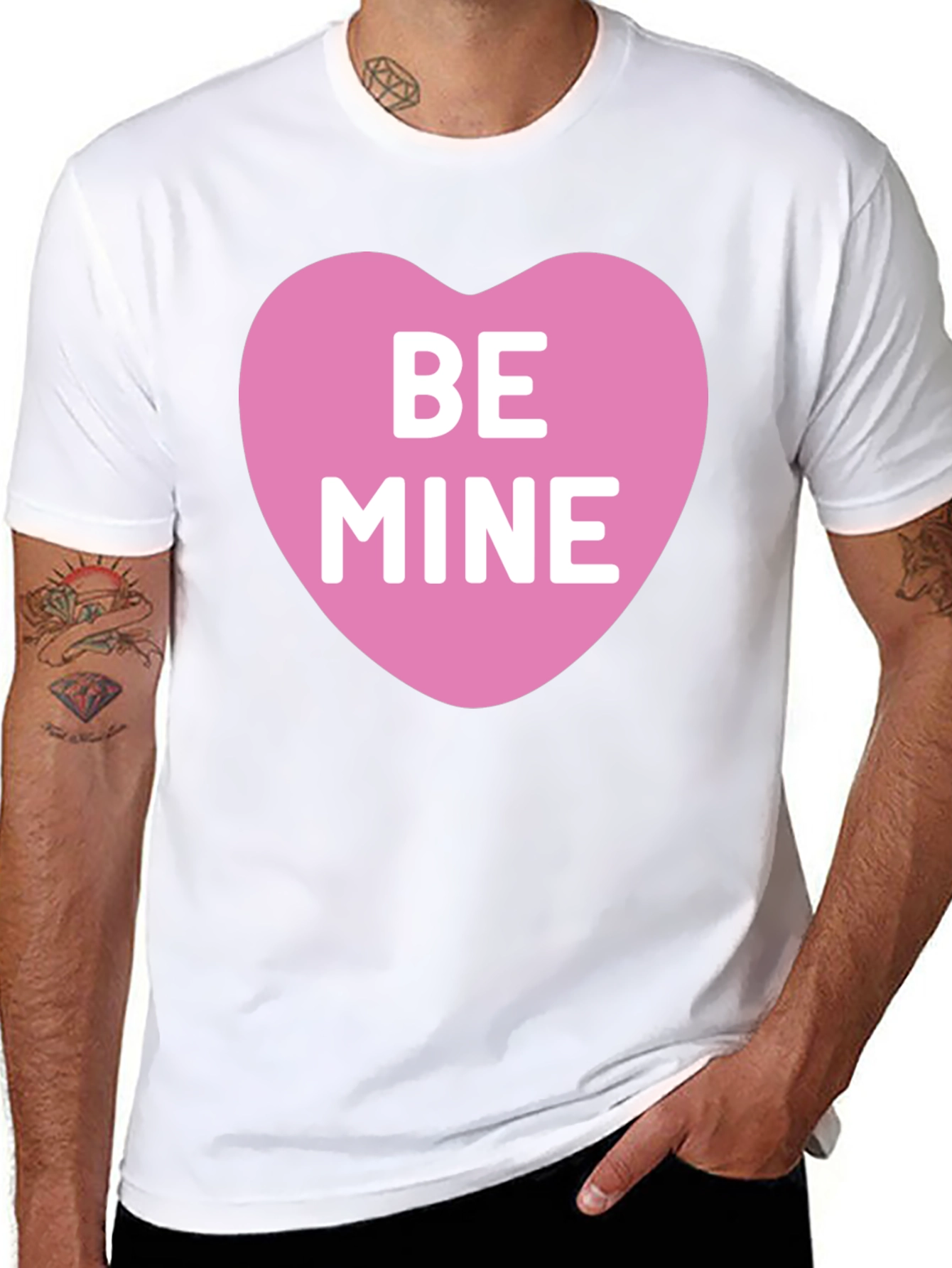 Be Mine Heart Graphic Tee - Valentines Day