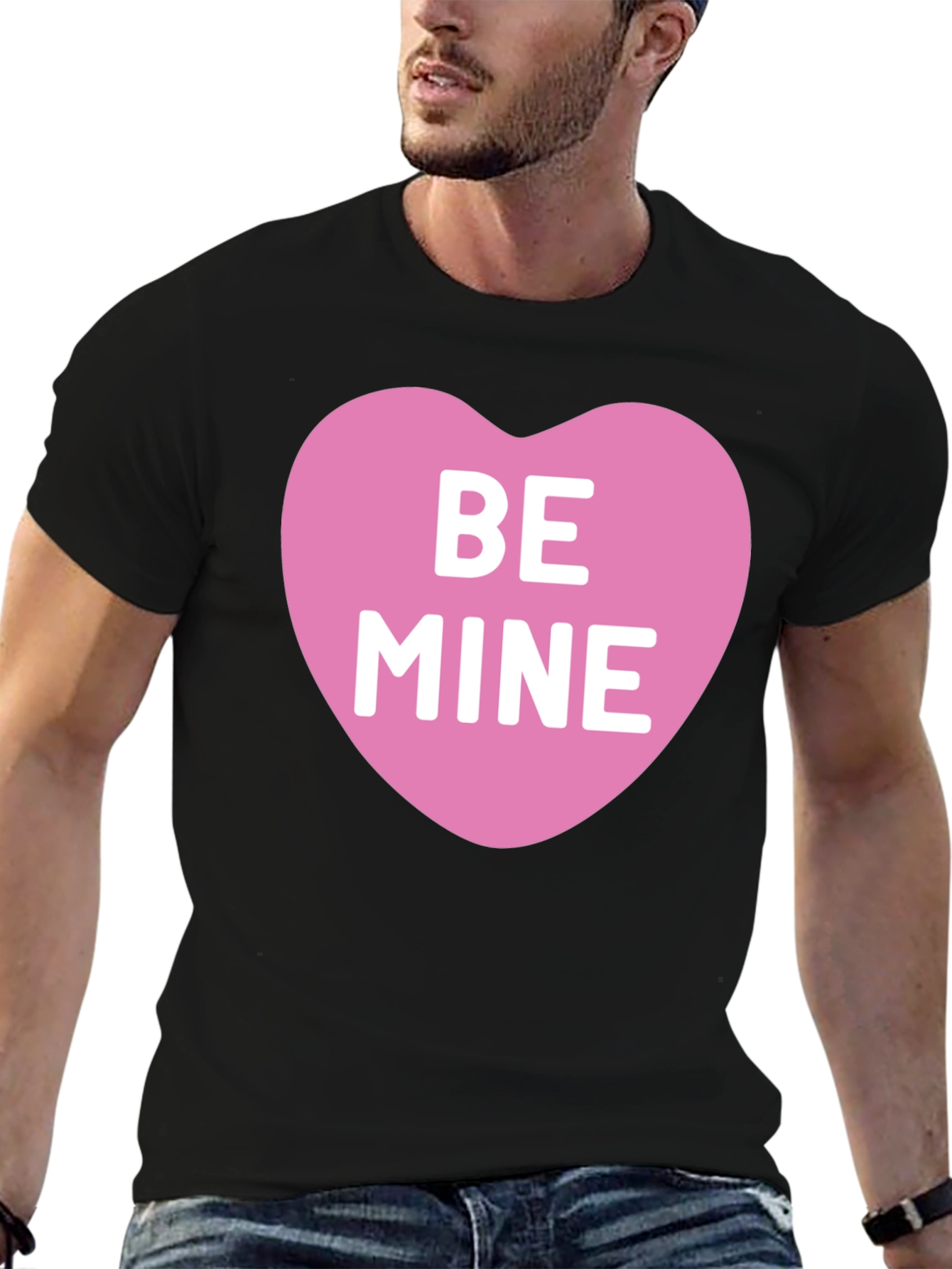 Be Mine Heart Graphic Tee - Valentines Day