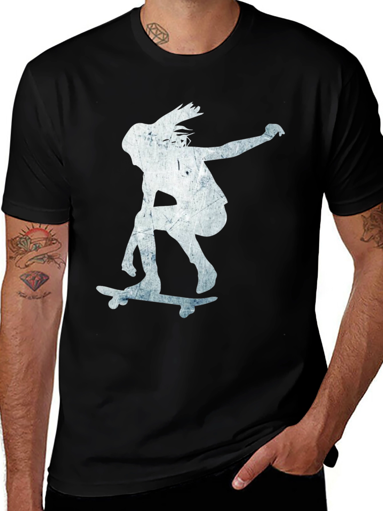 Skateboarder Graphic Tee - Cool & Casual