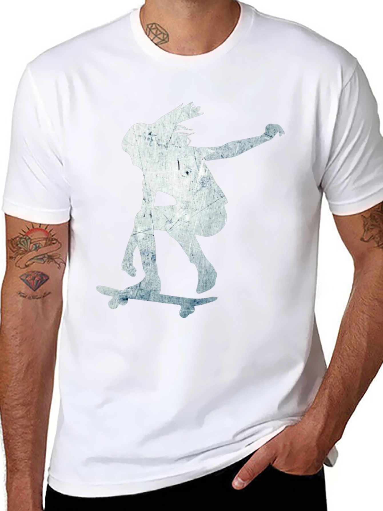 Skateboarder Graphic Tee - Cool & Casual