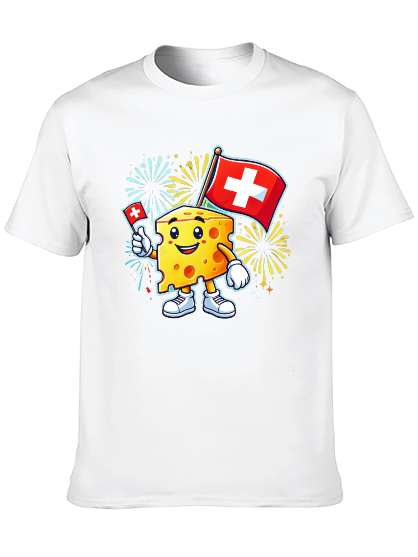 Swiss Cheese Mascot T-Shirt
