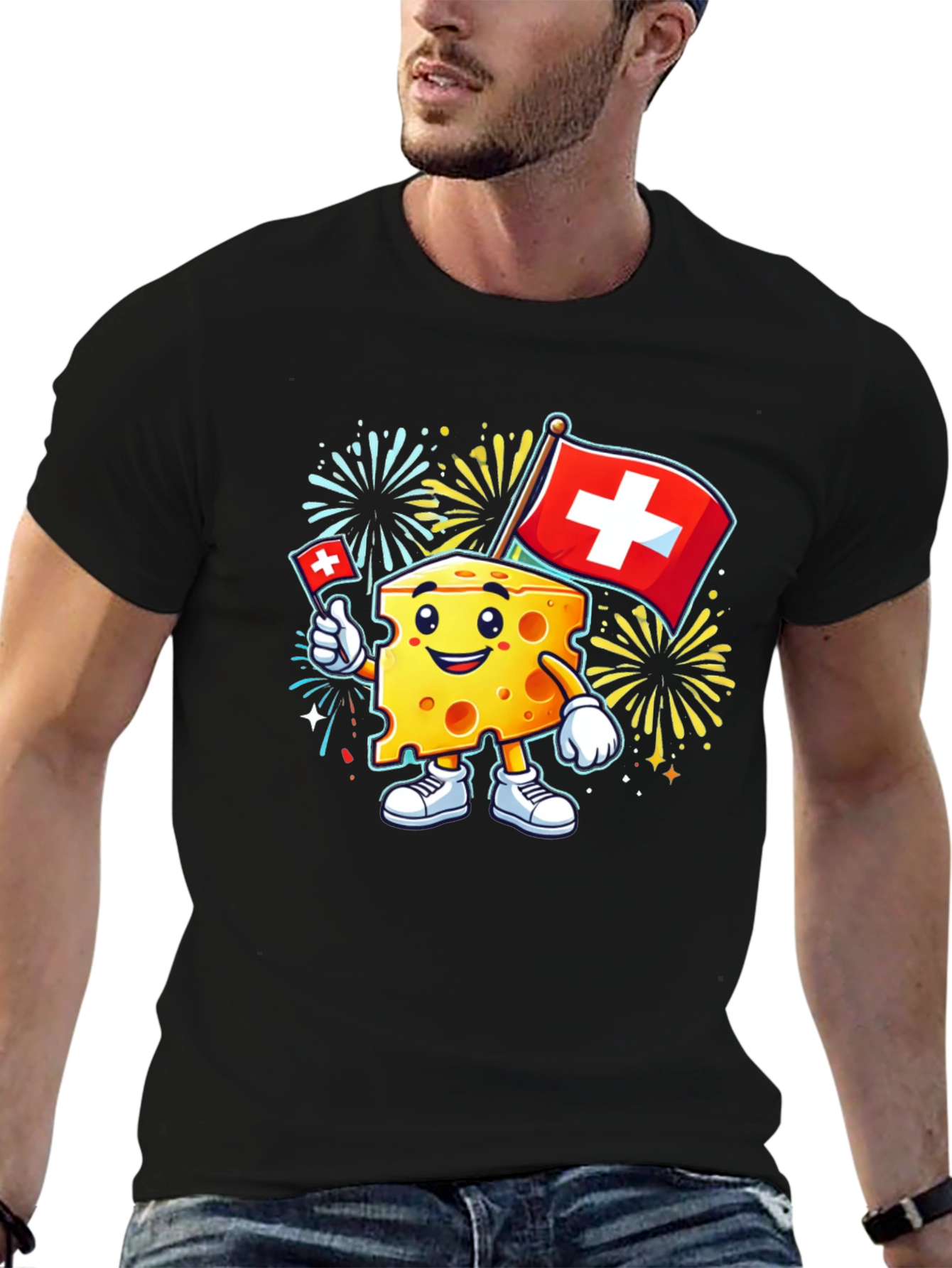 Swiss Cheese Mascot T-Shirt