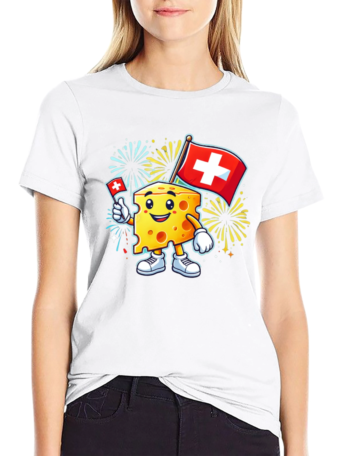 Swiss Cheese Mascot T-Shirt