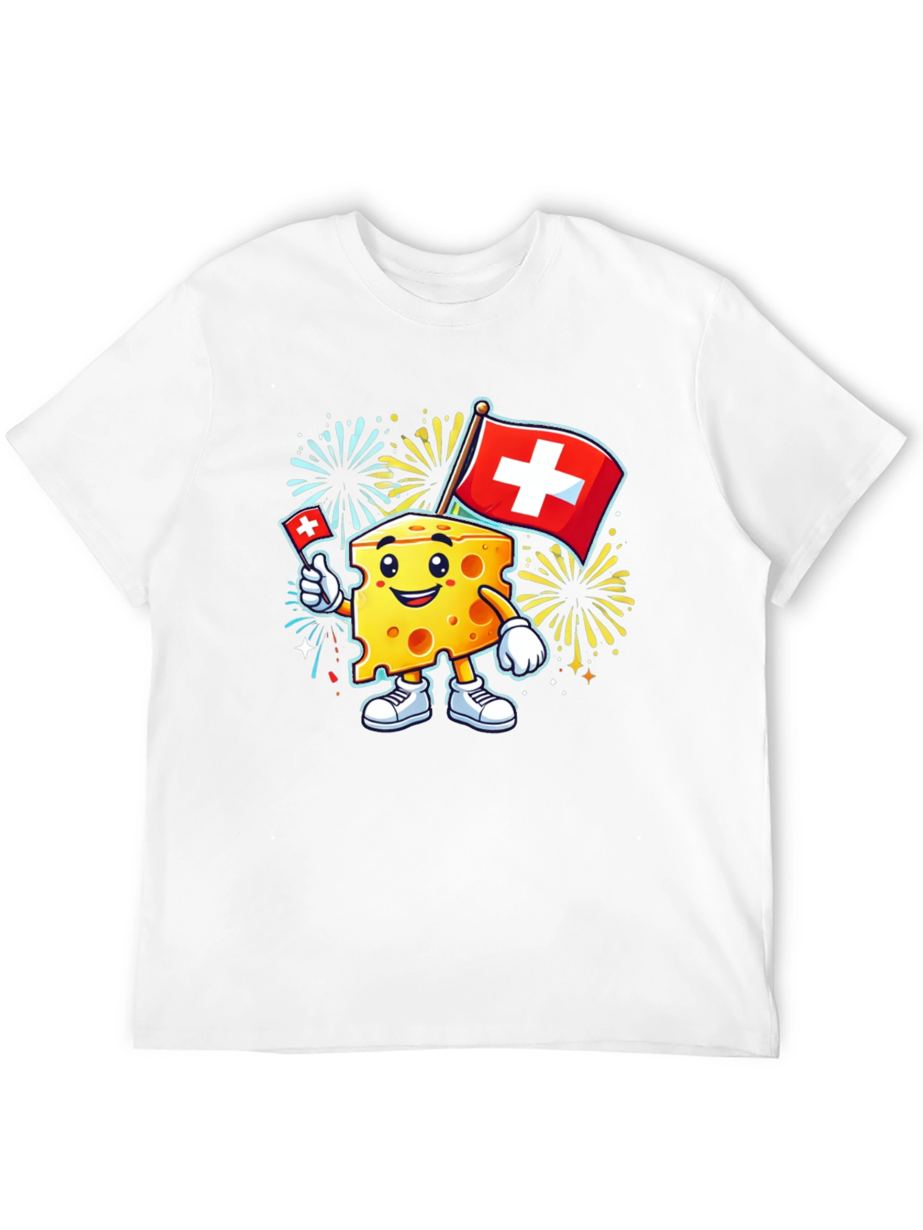 Swiss Cheese Mascot T-Shirt