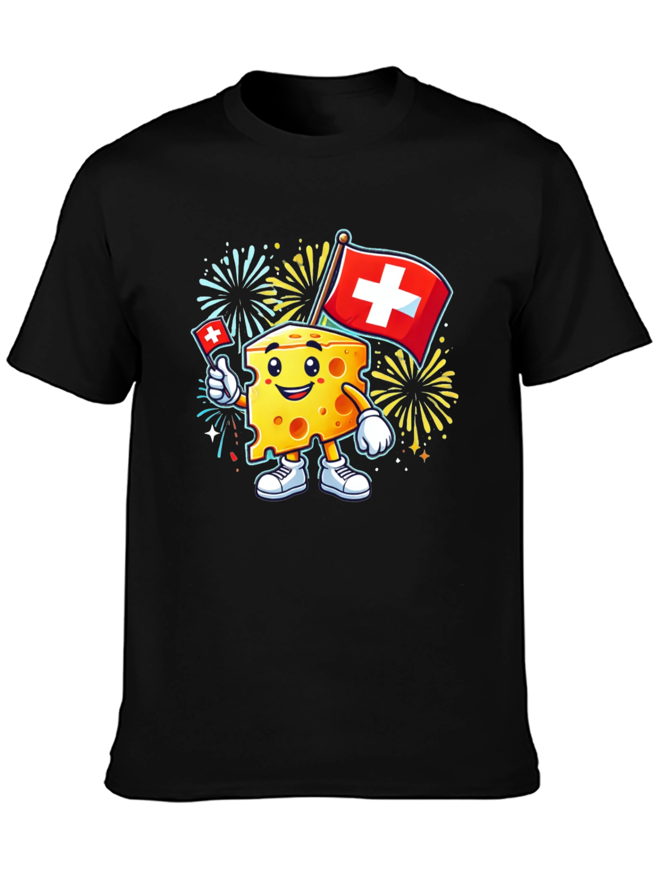 Swiss Cheese Mascot T-Shirt