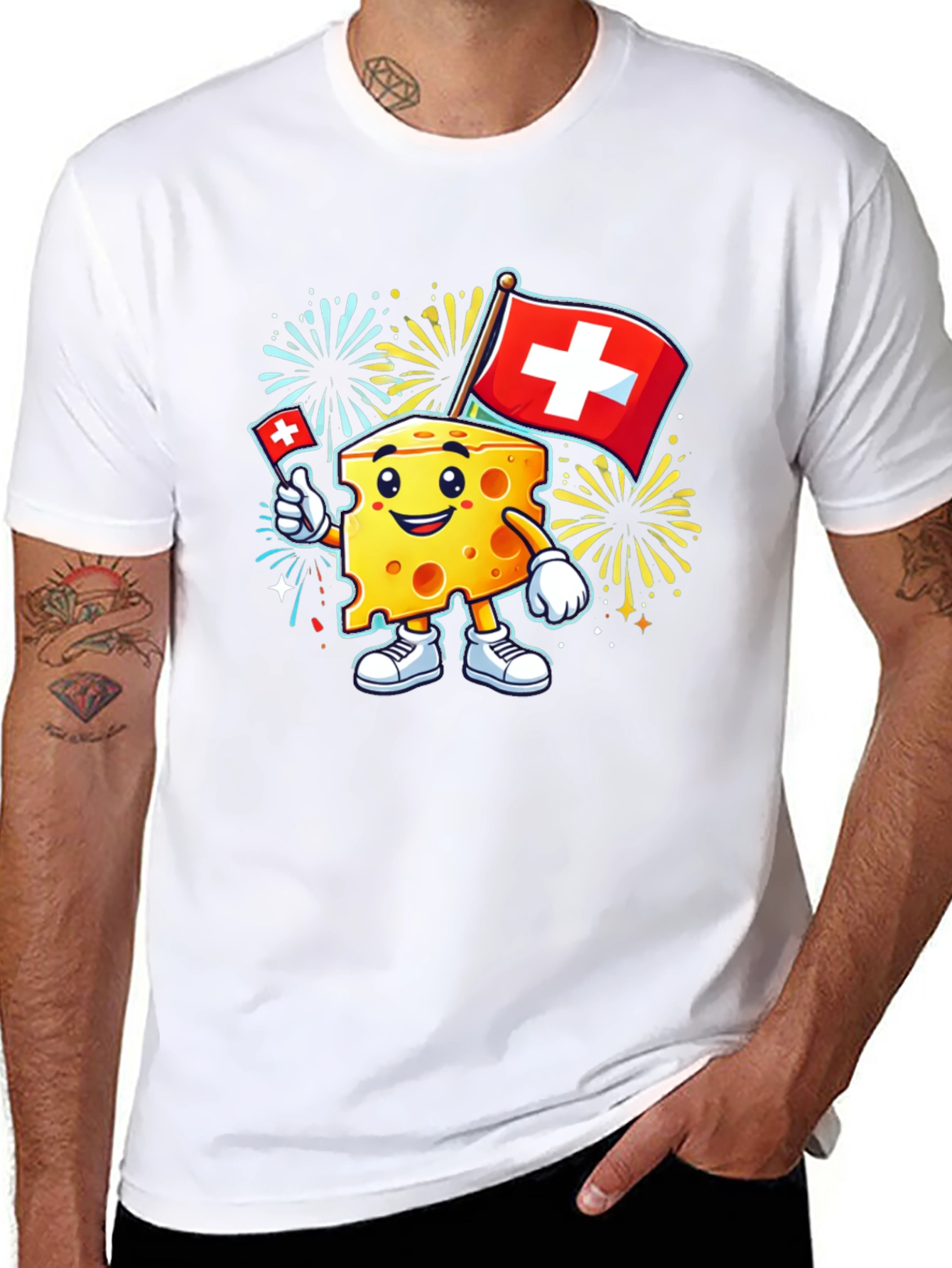 Swiss Cheese Mascot T-Shirt