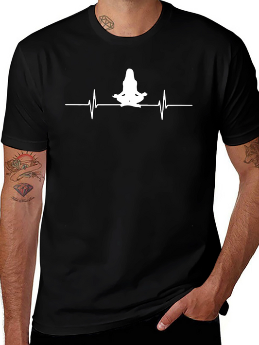 Yoga Heartbeat Graphic Tee - Meditation Life