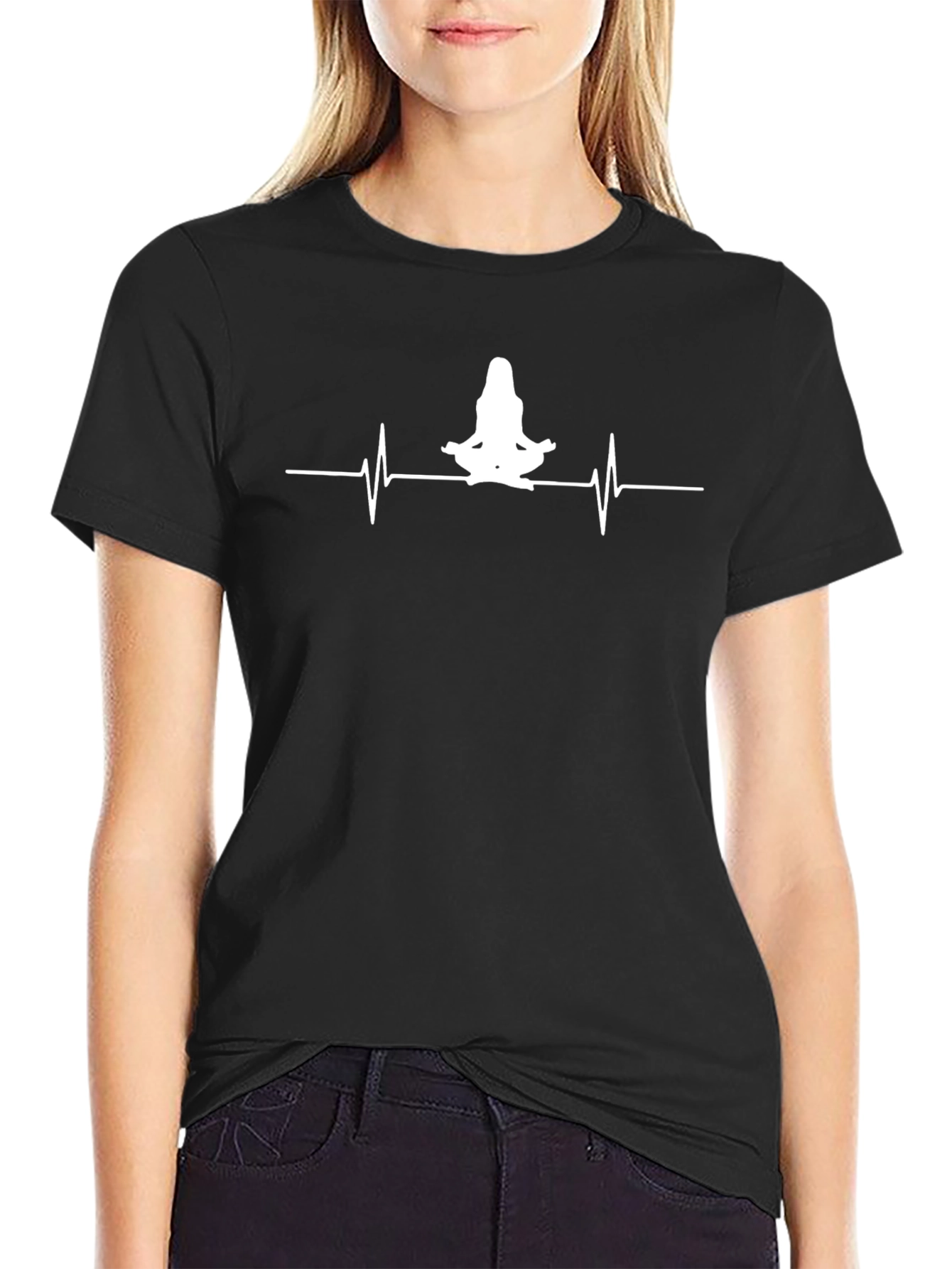 Yoga Heartbeat Graphic Tee - Meditation Life
