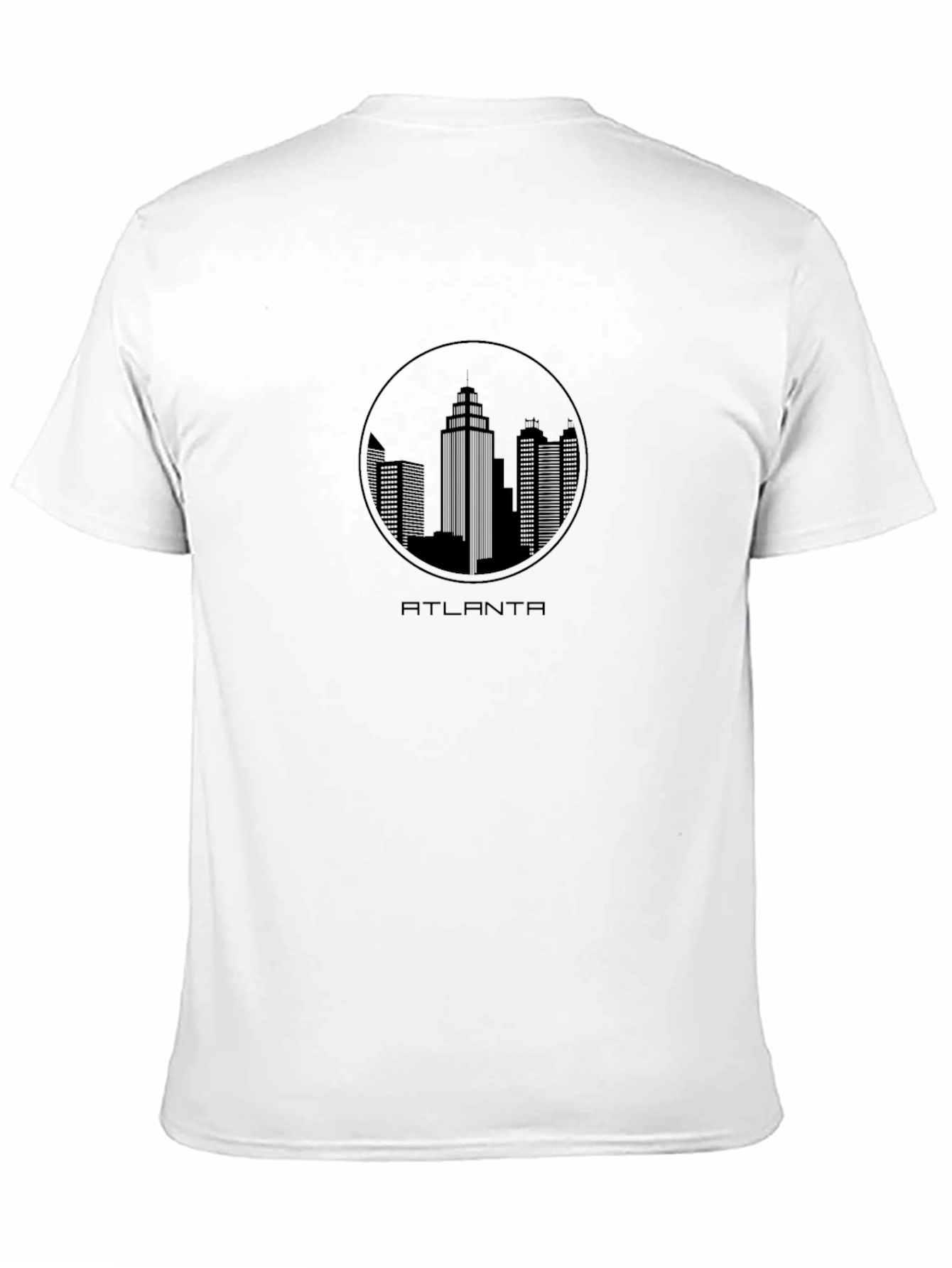 Atlanta Skyline Black T-Shirt - Cityscape Tee
