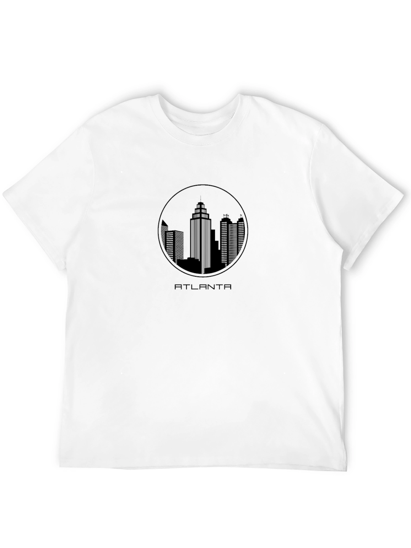 Atlanta Skyline Black T-Shirt - Cityscape Tee