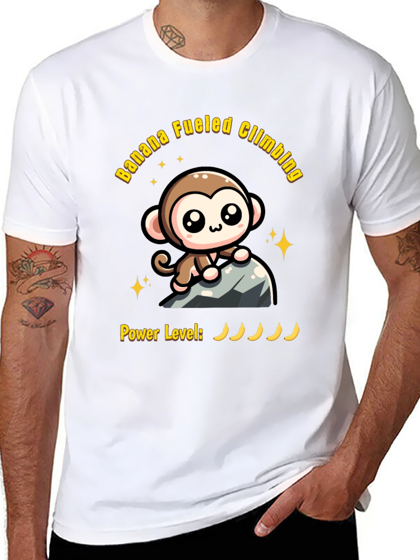 Banana Fueled Climbing Monkey T-Shirt