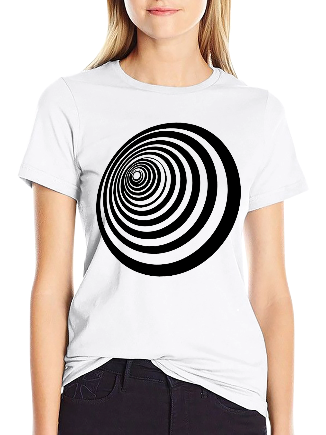 Hypnotic Circle Black T-Shirt - Mens Graphic Tee