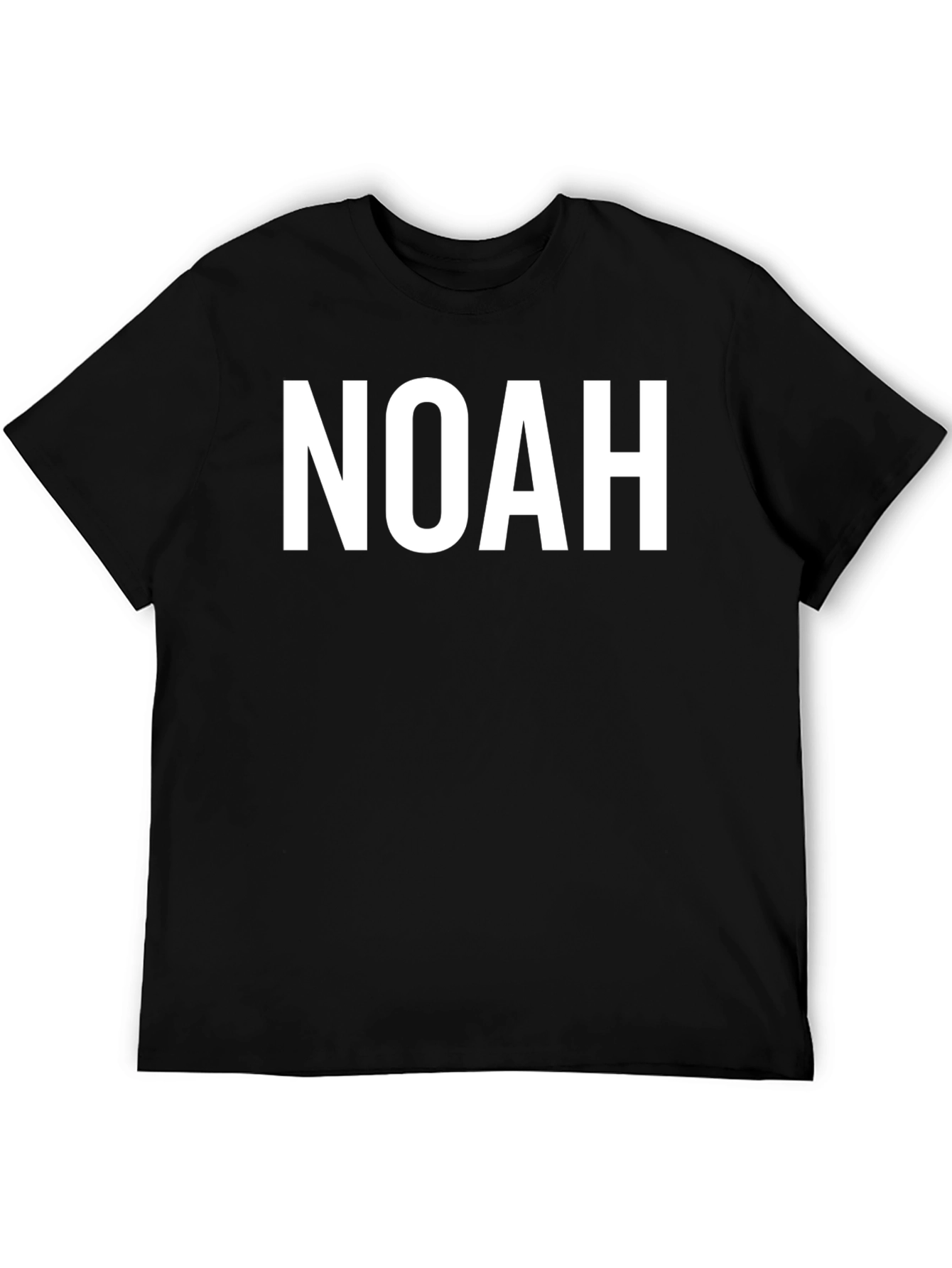 Personalized NOAH Black Cotton T-Shirt