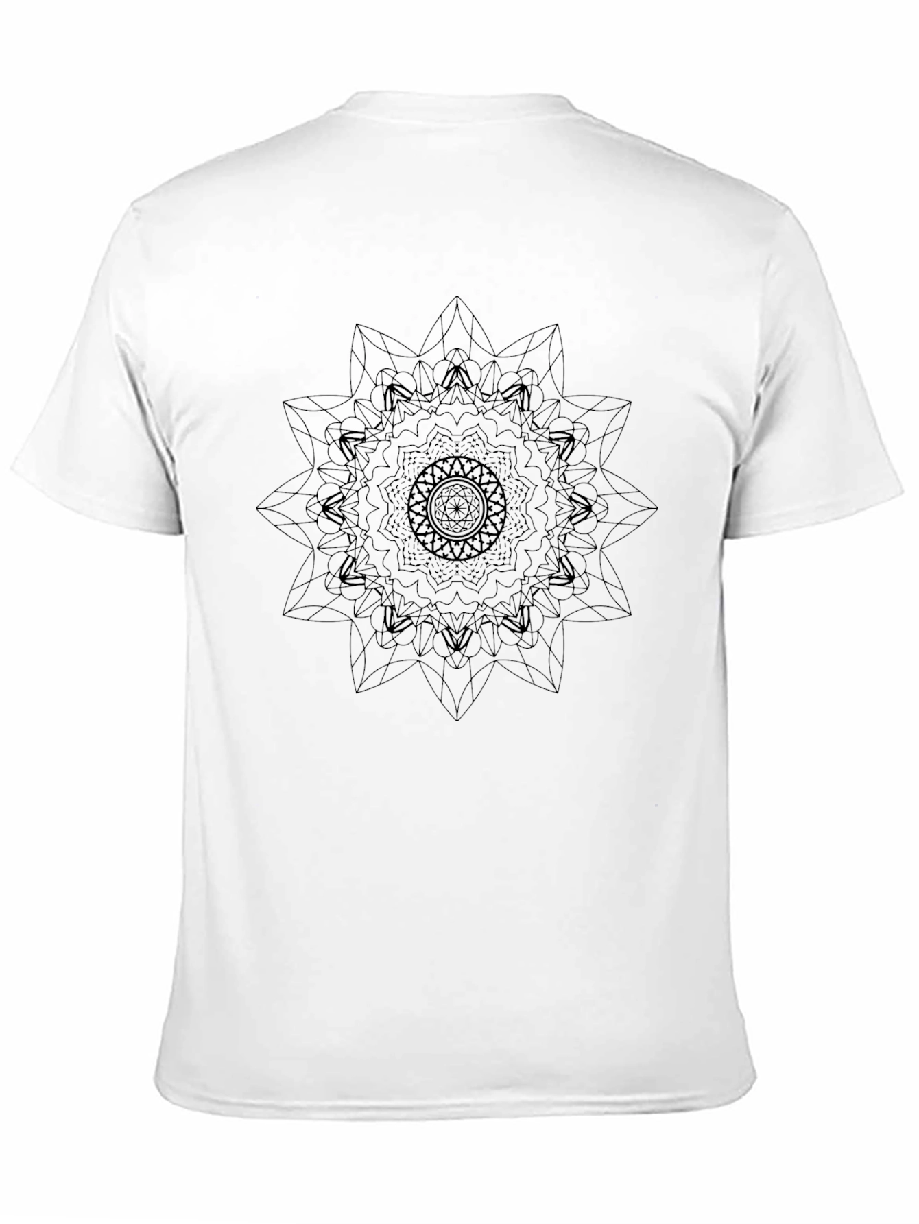Mandala Graphic Print Black T-Shirt