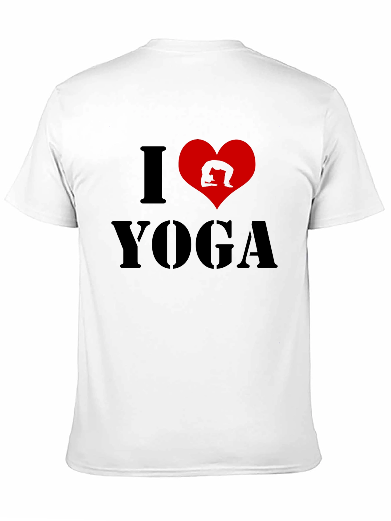 I Love Yoga Black T-Shirt