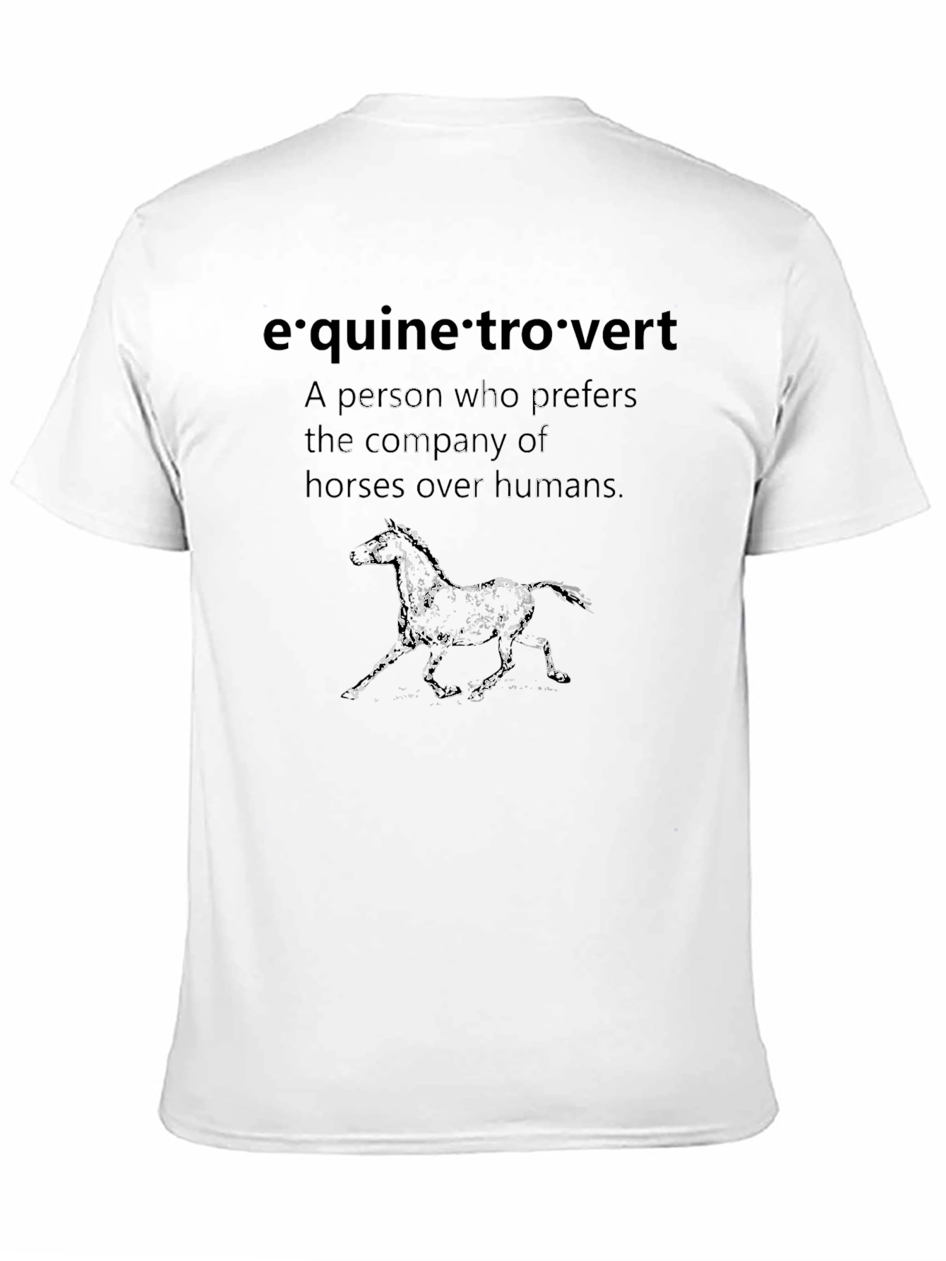 Equine Introvert Graphic Tee - Horse Lover Shirt