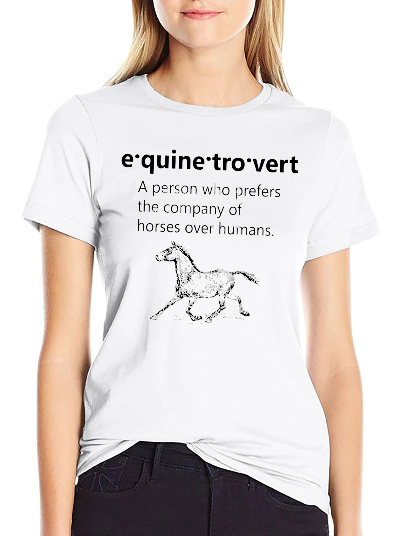 Equine Introvert Graphic Tee - Horse Lover Shirt