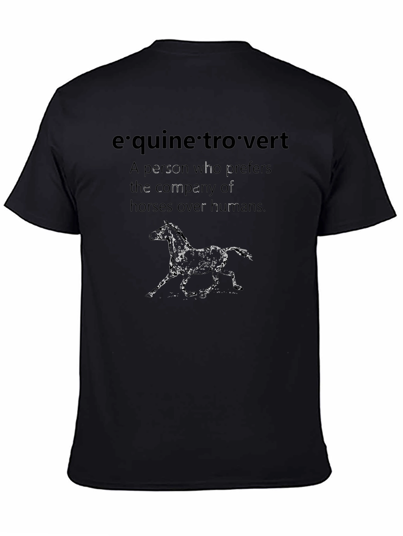 Equine Introvert Graphic Tee - Horse Lover Shirt