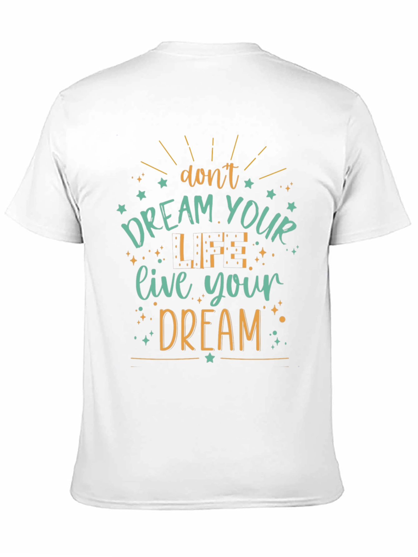 Inspirational Dream Graphic Tee - Soft Black Cotton Blend