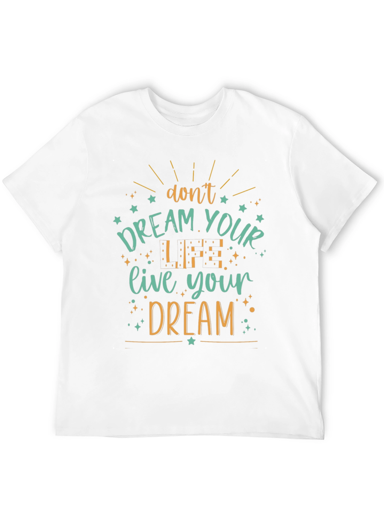 Inspirational Dream Graphic Tee - Soft Black Cotton Blend